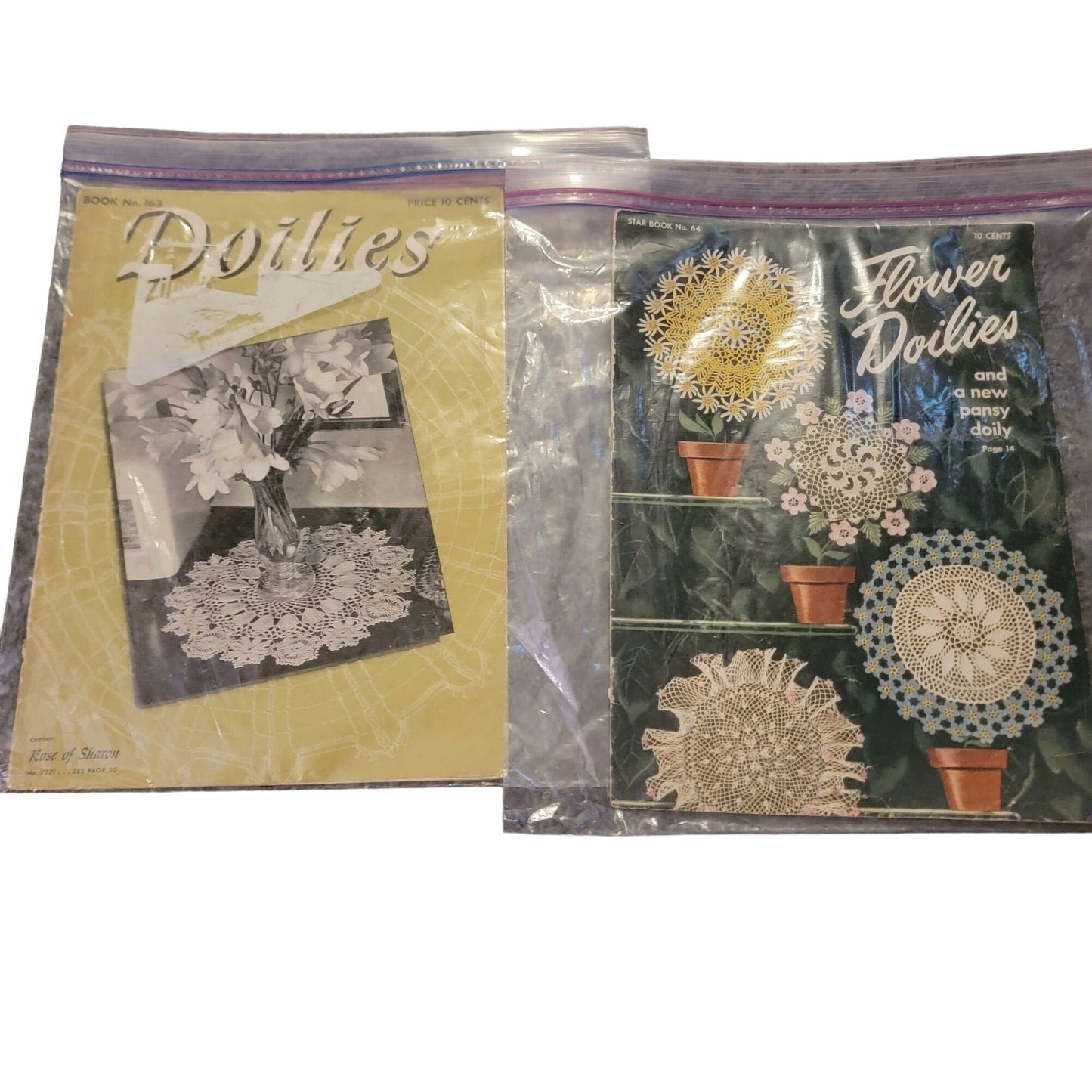 Vintage 40s Doilies Magazine Book Lot Flower Craft How to Flower Doily