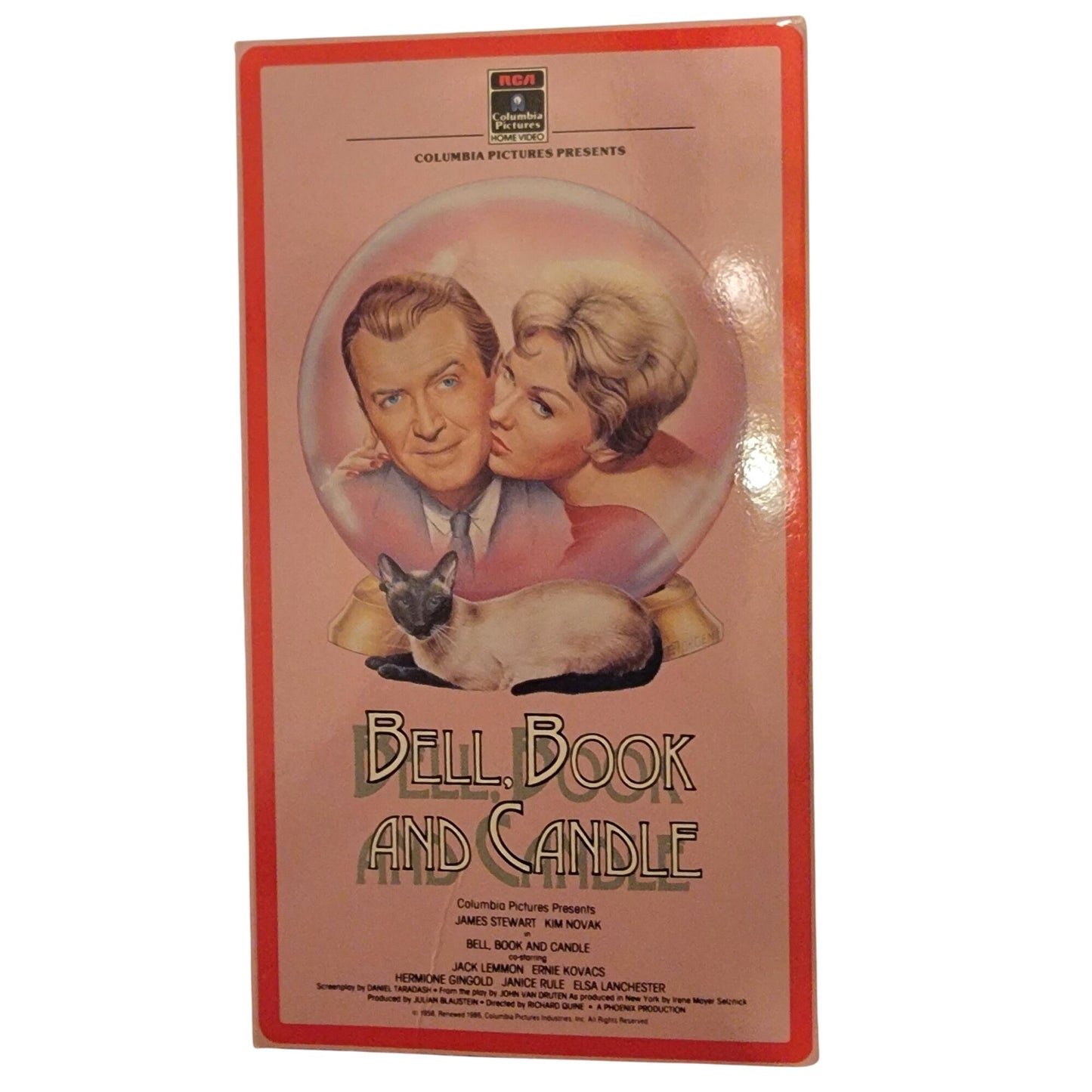 Bell Book and Candle VHS Movie Tape 1958 Vintage 80s Witch Comedy James Stewart
