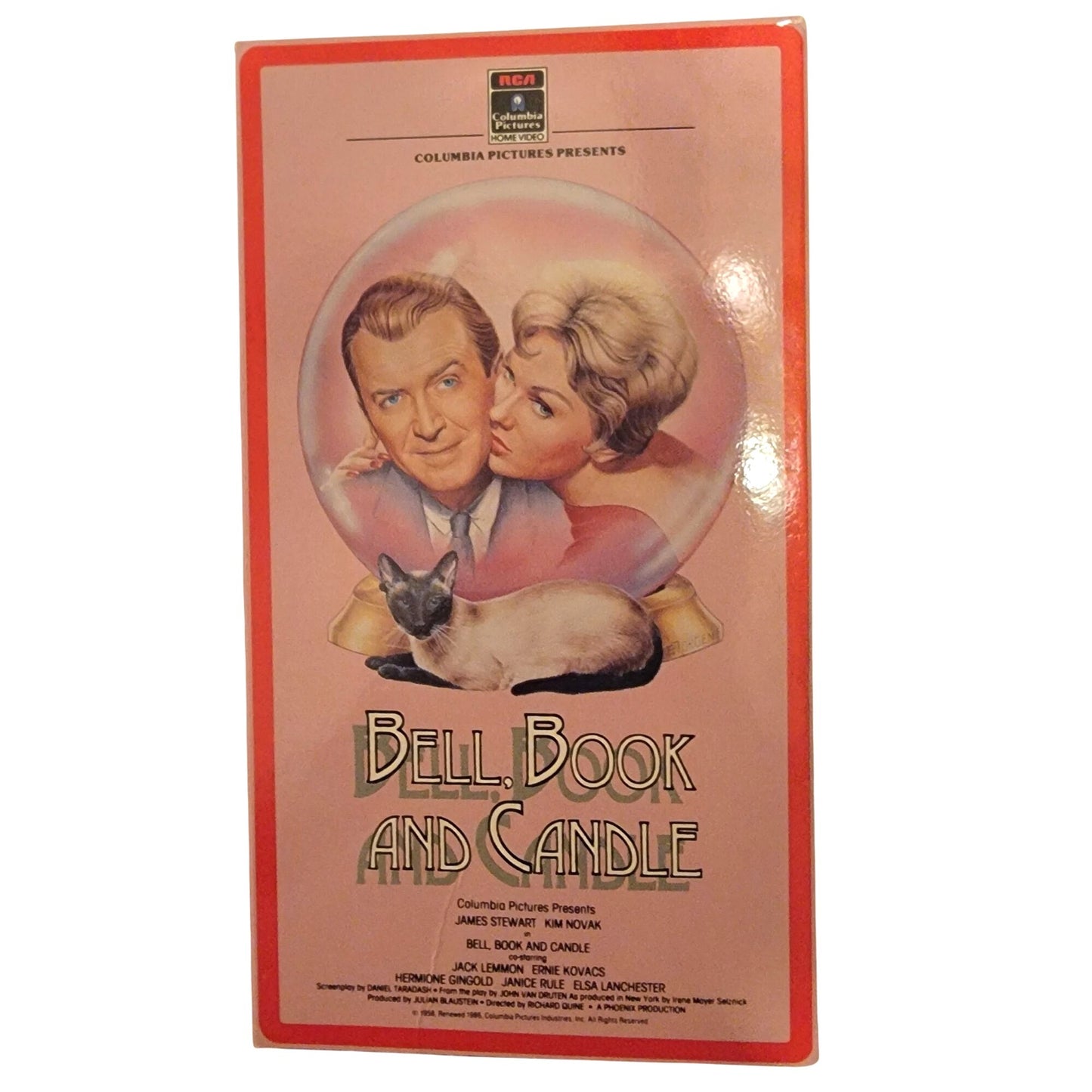 Bell Book and Candle VHS Movie Tape 1958 Vintage 80s Witch Comedy James Stewart