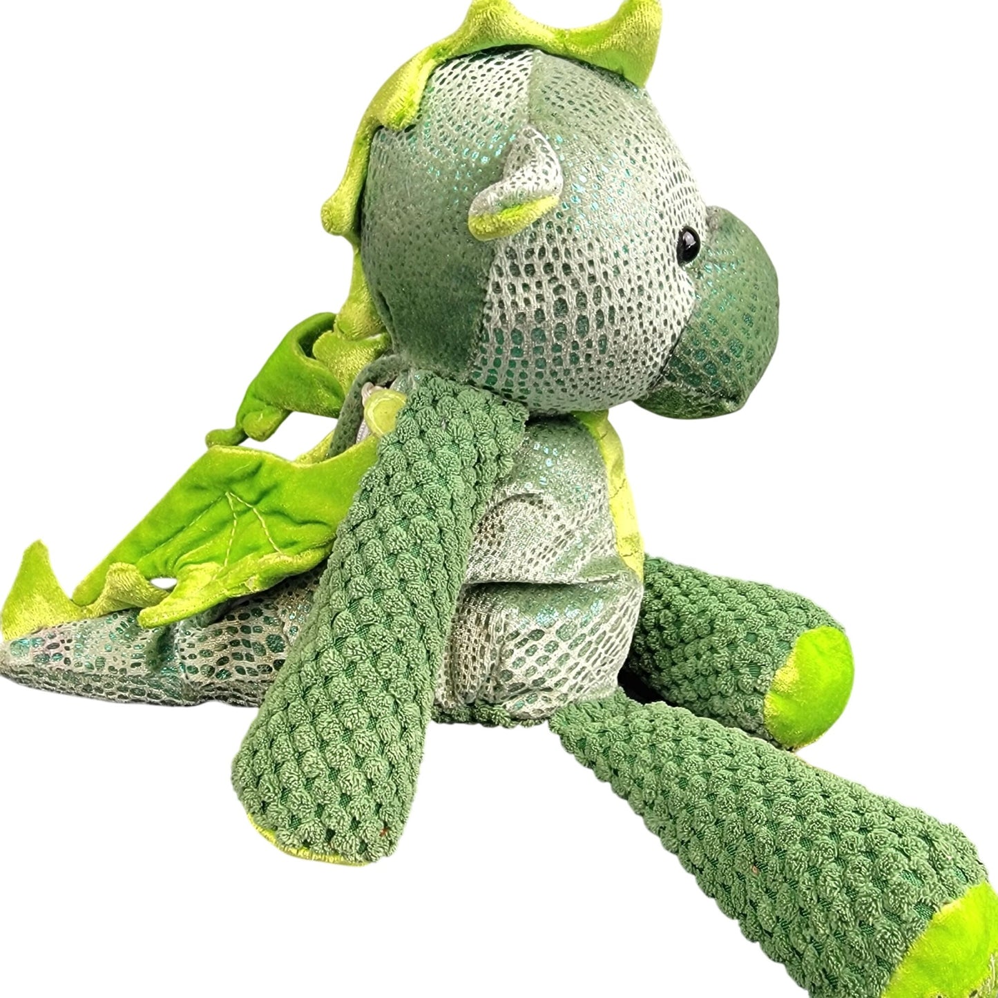 Scentsy Buddy Retired 2014 Scout Dragon Green 13 in Full Size Stuffed Animal Toy