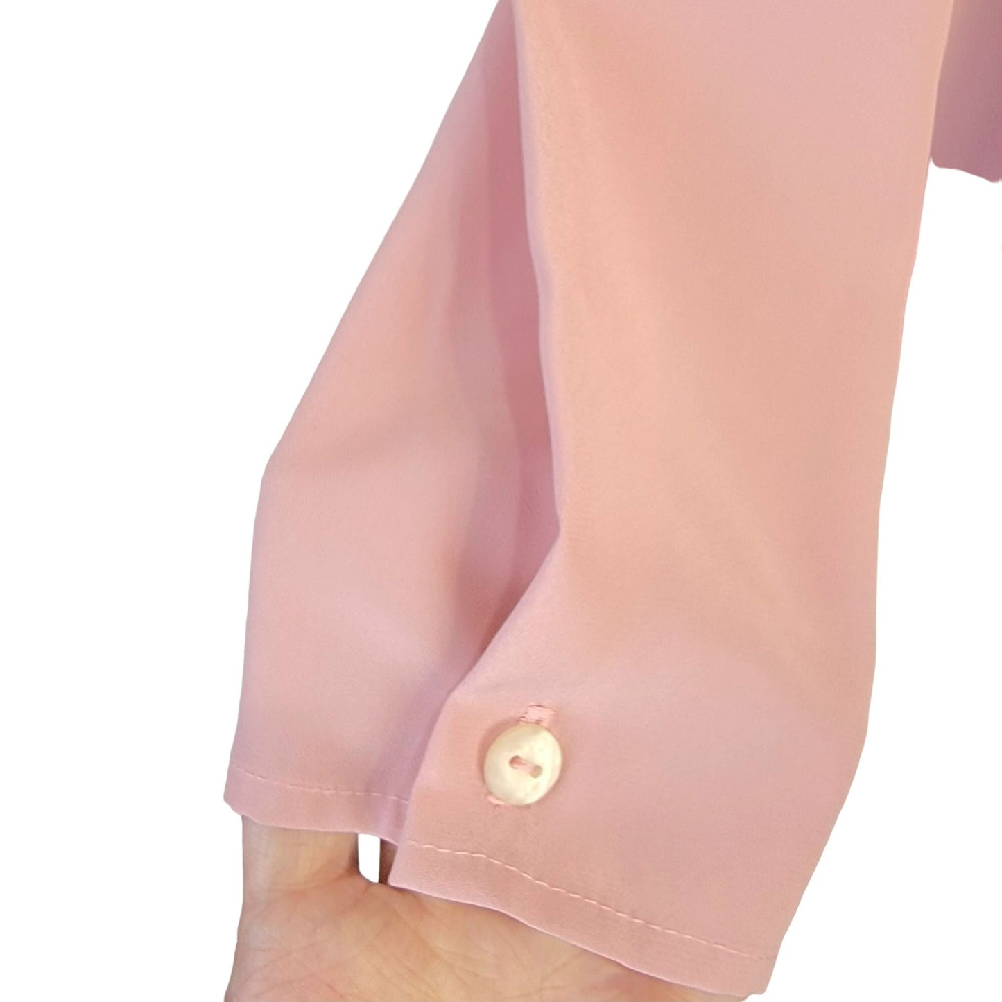 Vintage 80s Frenzo Blouse Women Large 12 Pink