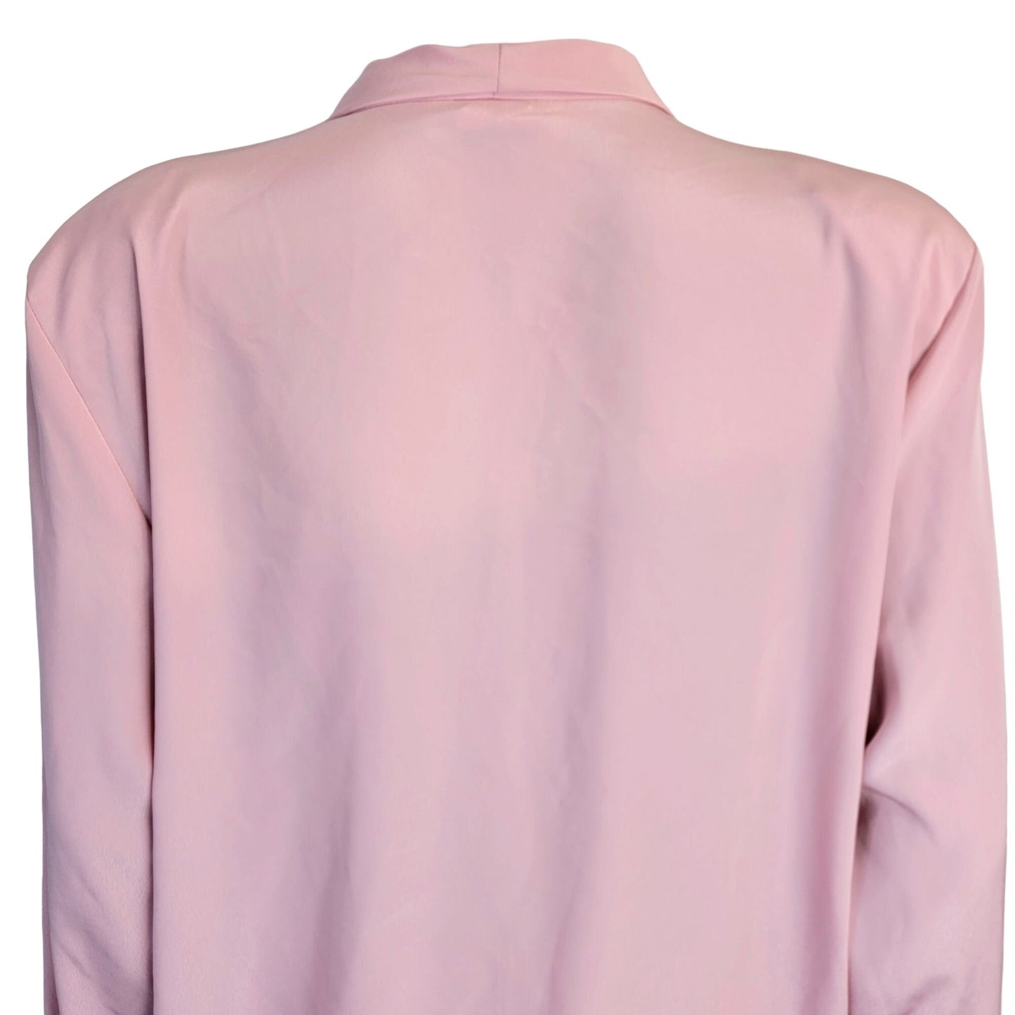 Vintage 80s Frenzo Blouse Women Large 12 Pink