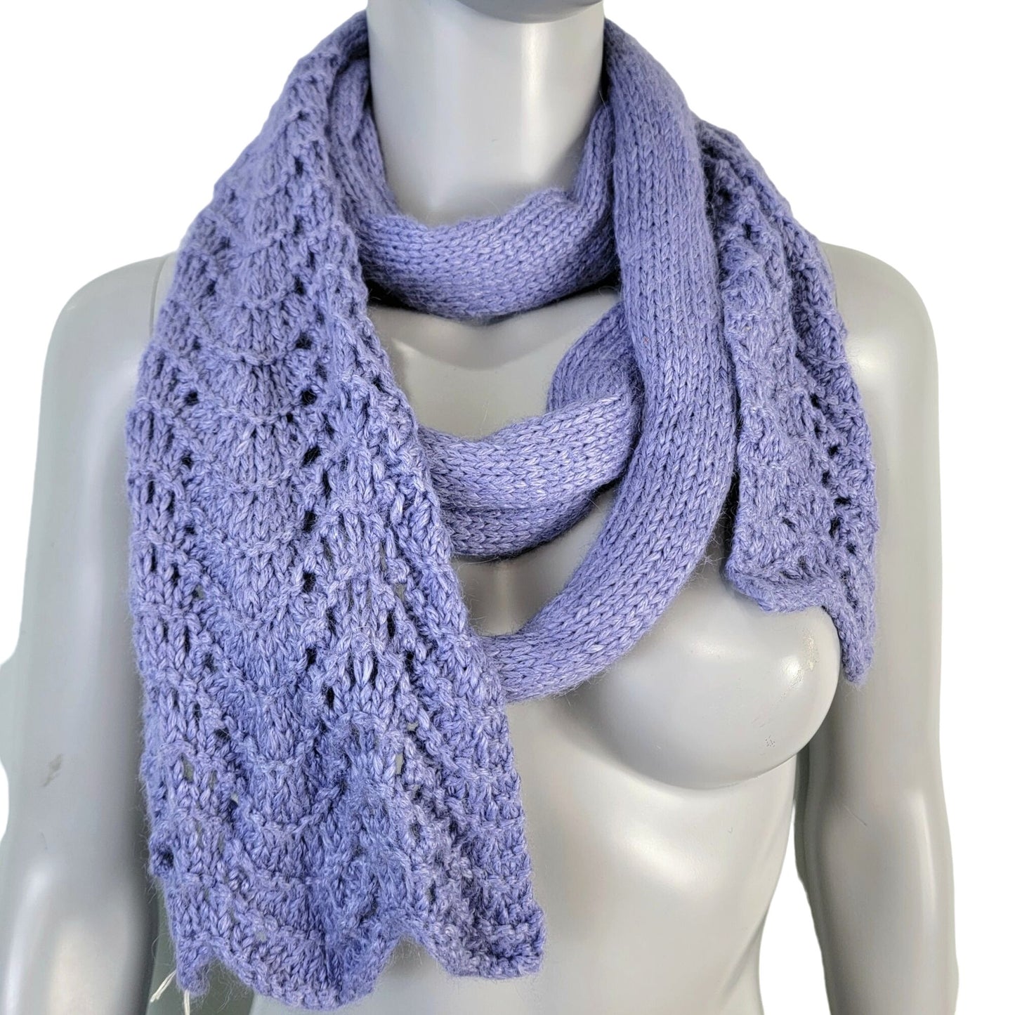 Alpaca Bamboo Scarf Women Winter Accessories Purple
