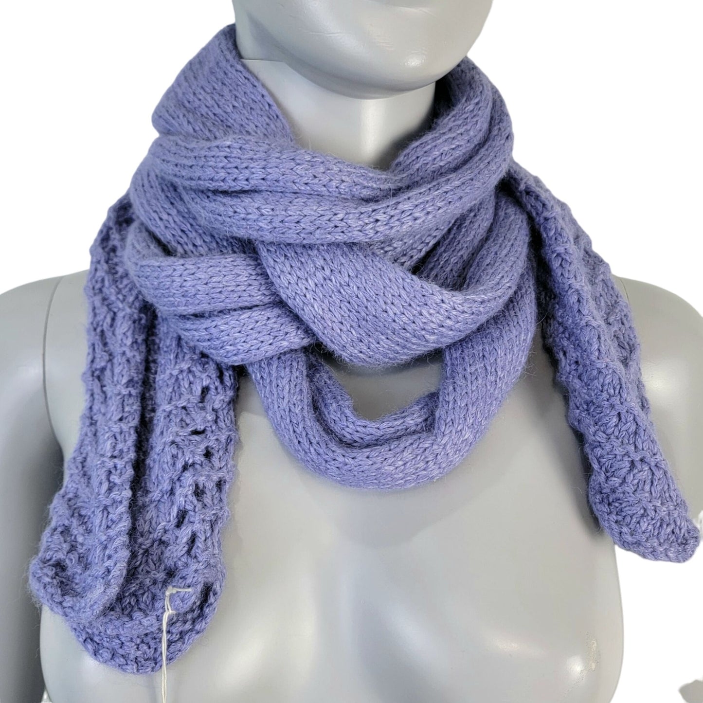 Alpaca Bamboo Scarf Women Winter Accessories Purple