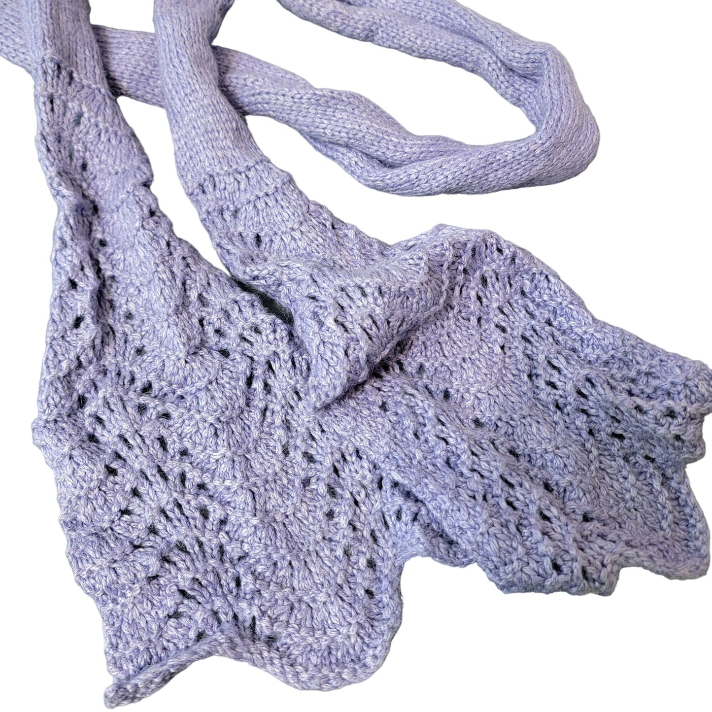 Alpaca Bamboo Scarf Women Winter Accessories Purple