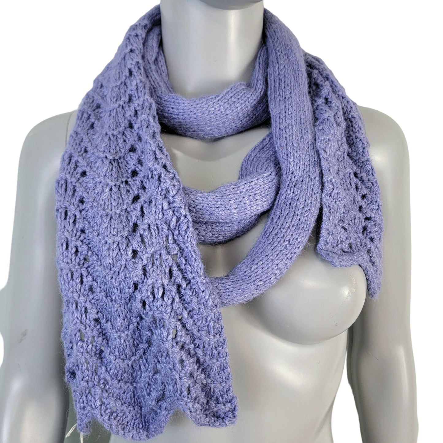 Alpaca Bamboo Scarf Women Winter Accessories Purple