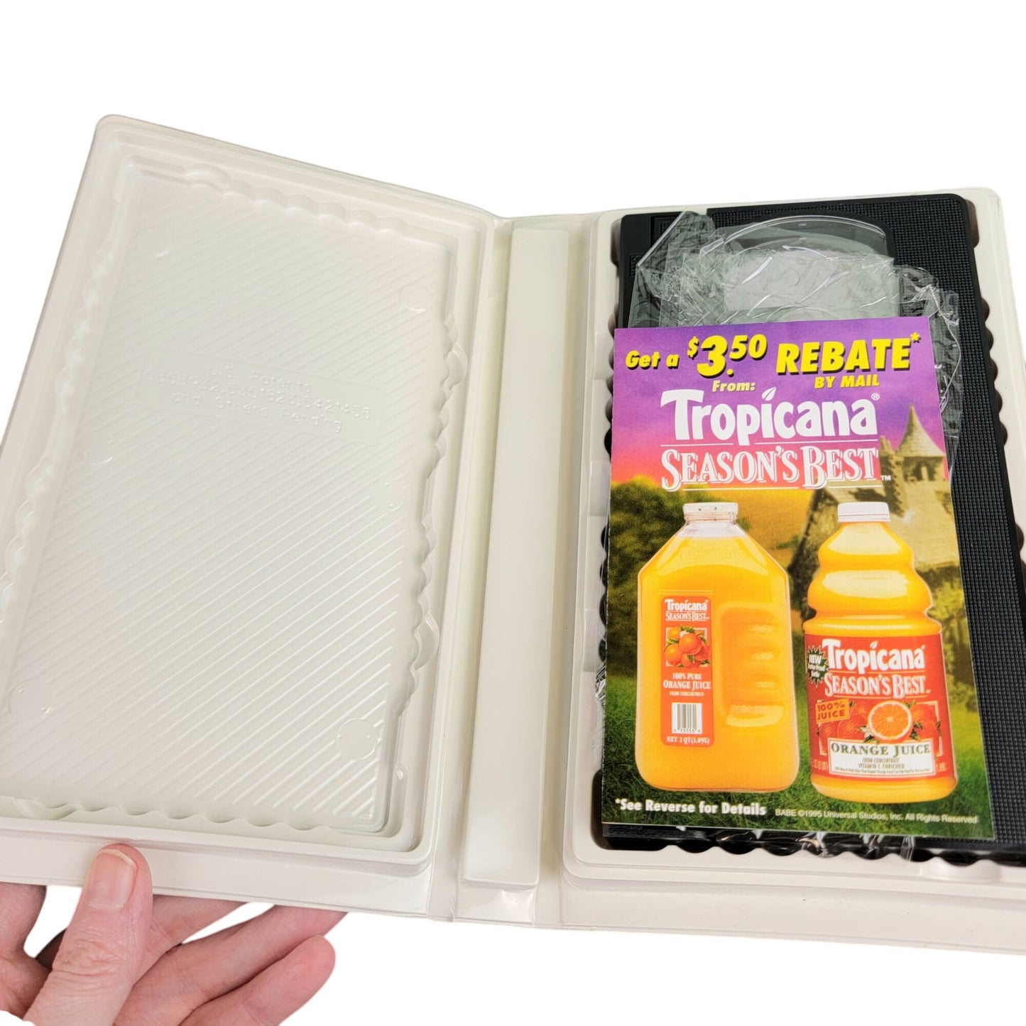 Babe Vintage 90s VHS Movie Tape Pig Plastic Clamshell Case