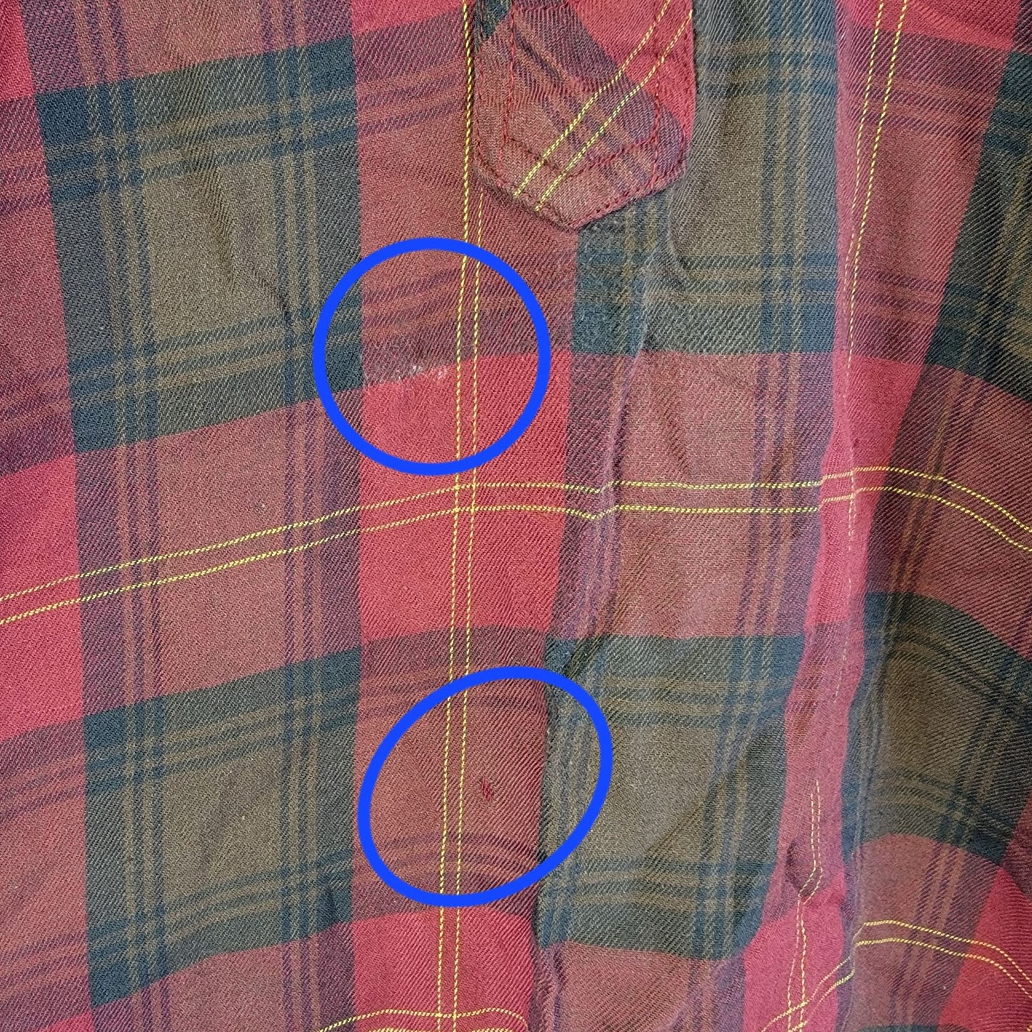 Sears Vintage 70s Plaid Flannel Shirt Women Large 12 14 Red Brown Collar Top L