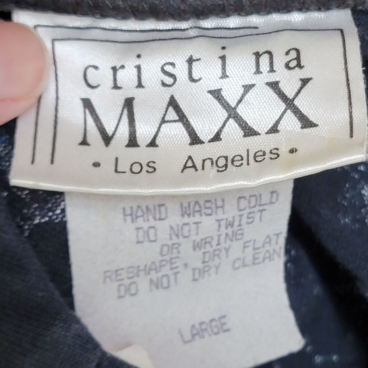 Vintage 80s Mexican Shirt Women Large 14 Black Blue Southwestern Top Long sleeve