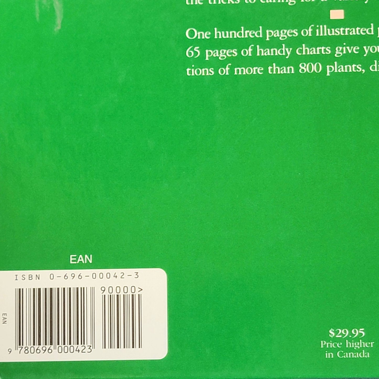 Better Homes and Gardens Vintage 90s Book Hardcover Gardening Guide Plants Green