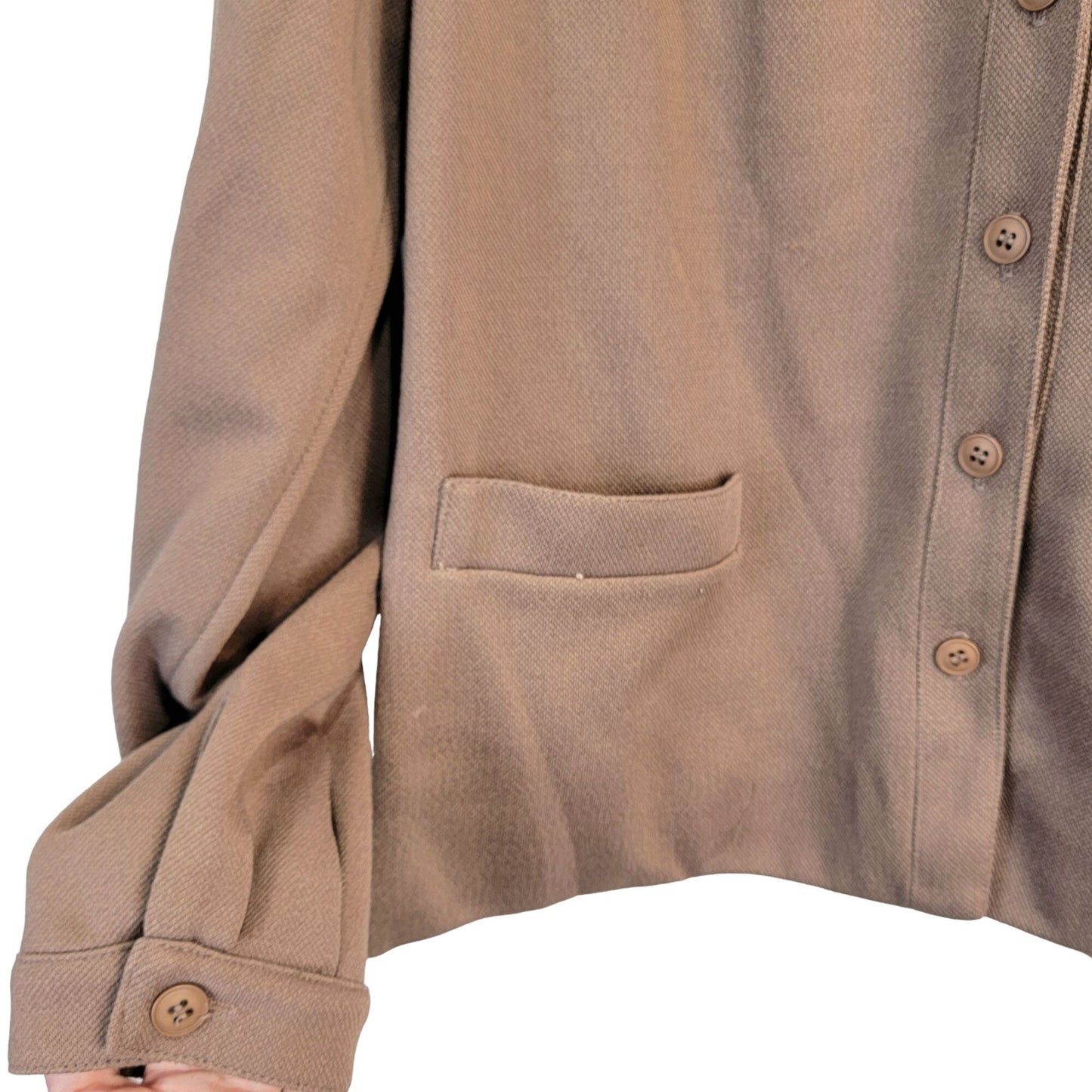 Vintage 70s Suit Women Large 14 Brown Jacket High Rise Straight Pants
