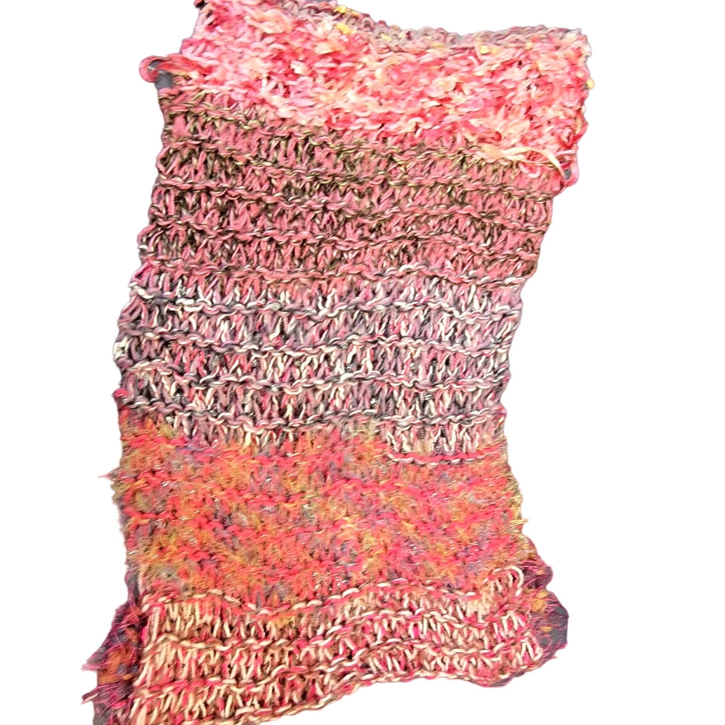 Colorful Fringe Oversize Infinity Scarf Wrap Crochet Knit Women Pink Purple Soft