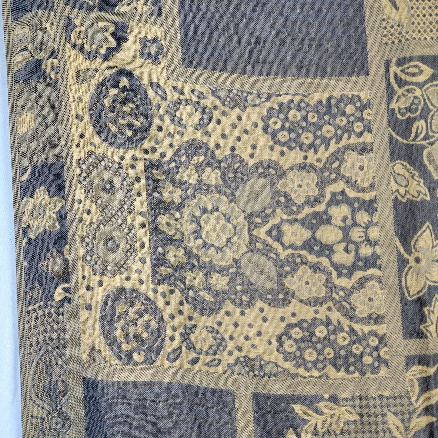 JS Ondo Pashmina Scarf Fringe Large Geometric Floral Women Accessories