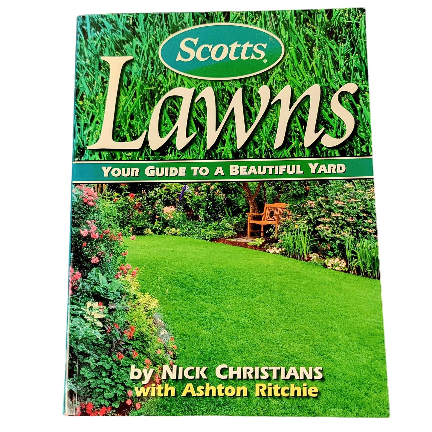 Vintage 2002 Scotts Lawn Paperback Book Reference Guide Grass Green Gardening
