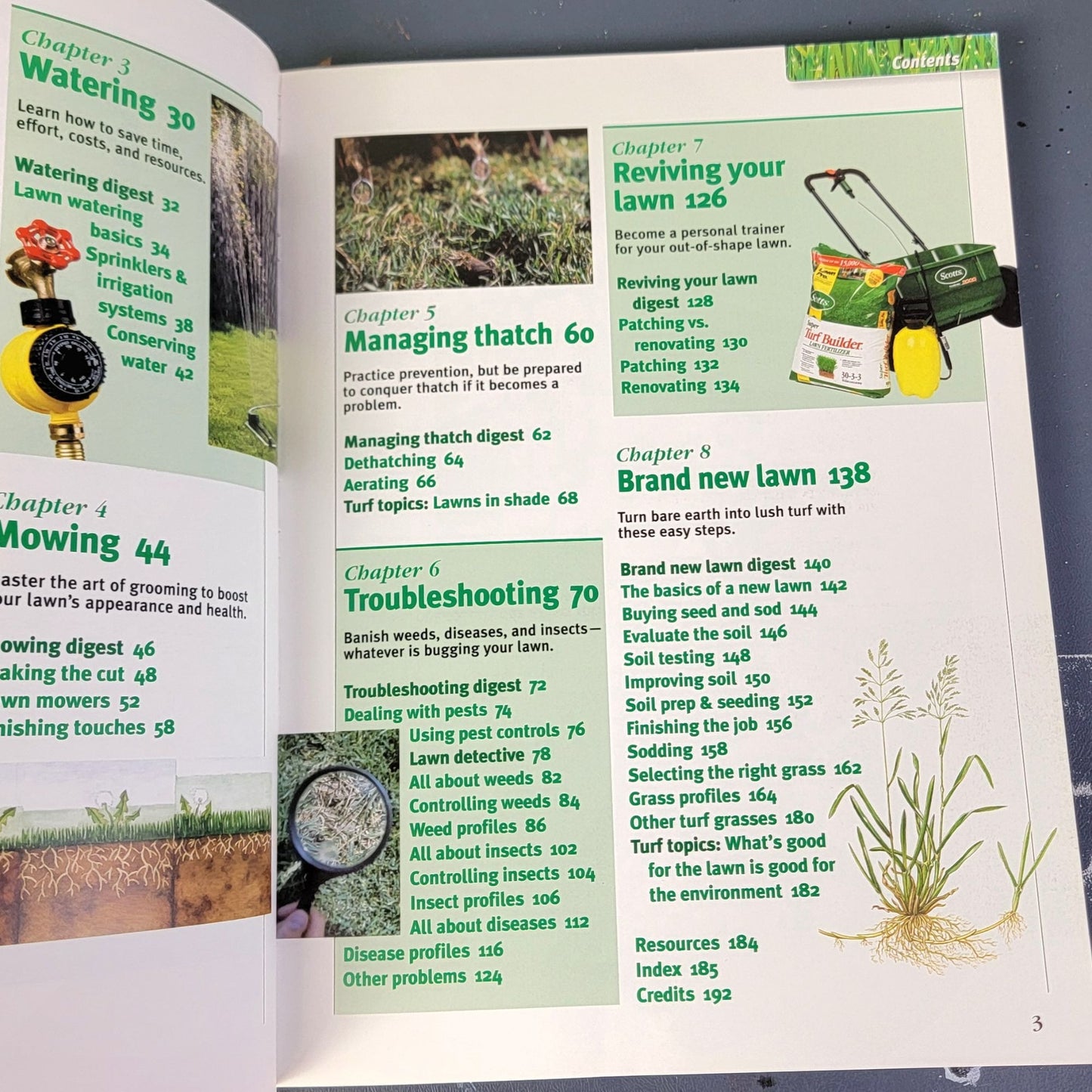 Vintage 2002 Scotts Lawn Paperback Book Reference Guide Grass Green Gardening