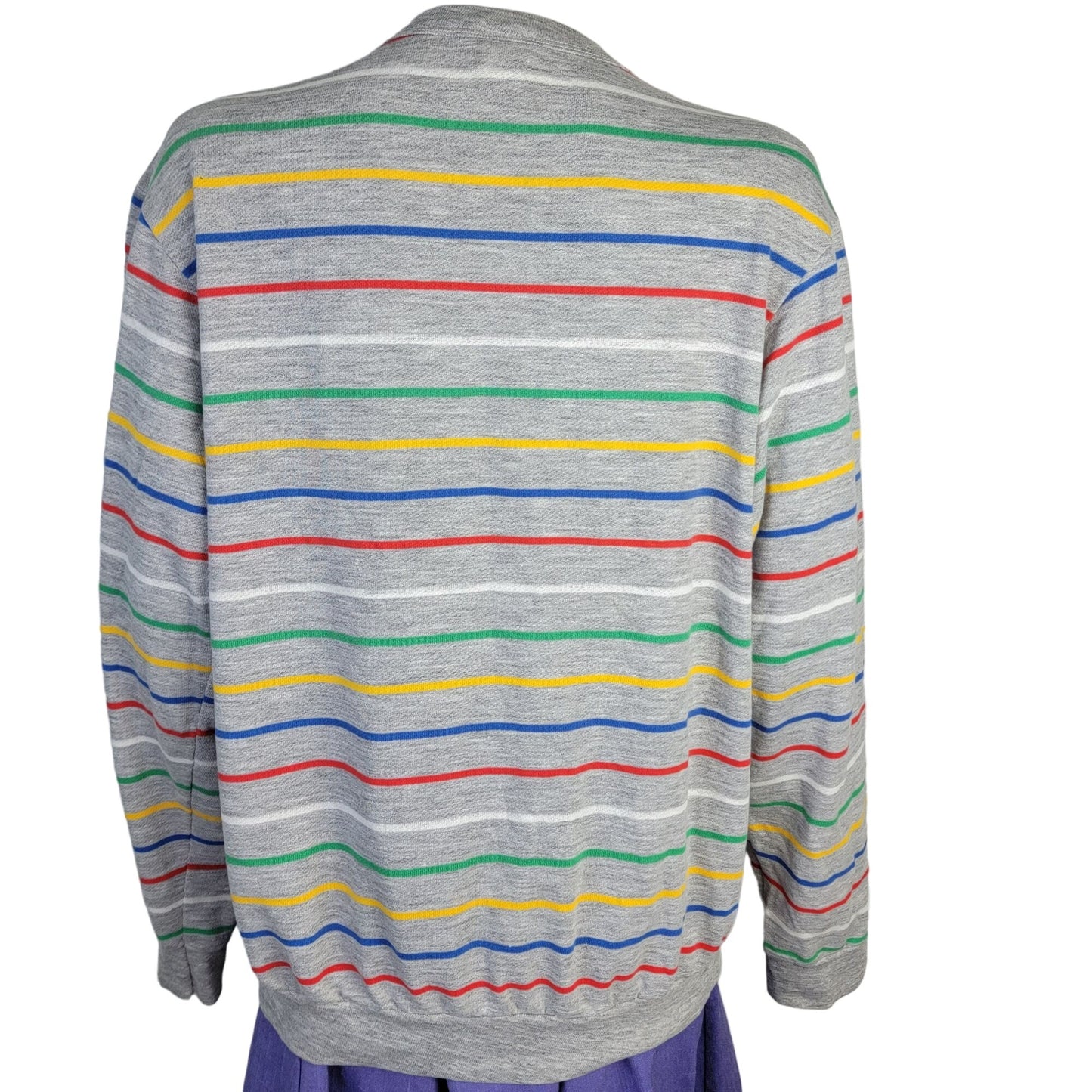 Wrangler Vintage 80s Sweatshirt Unisex XL Women Men Primary Stripe Shirt