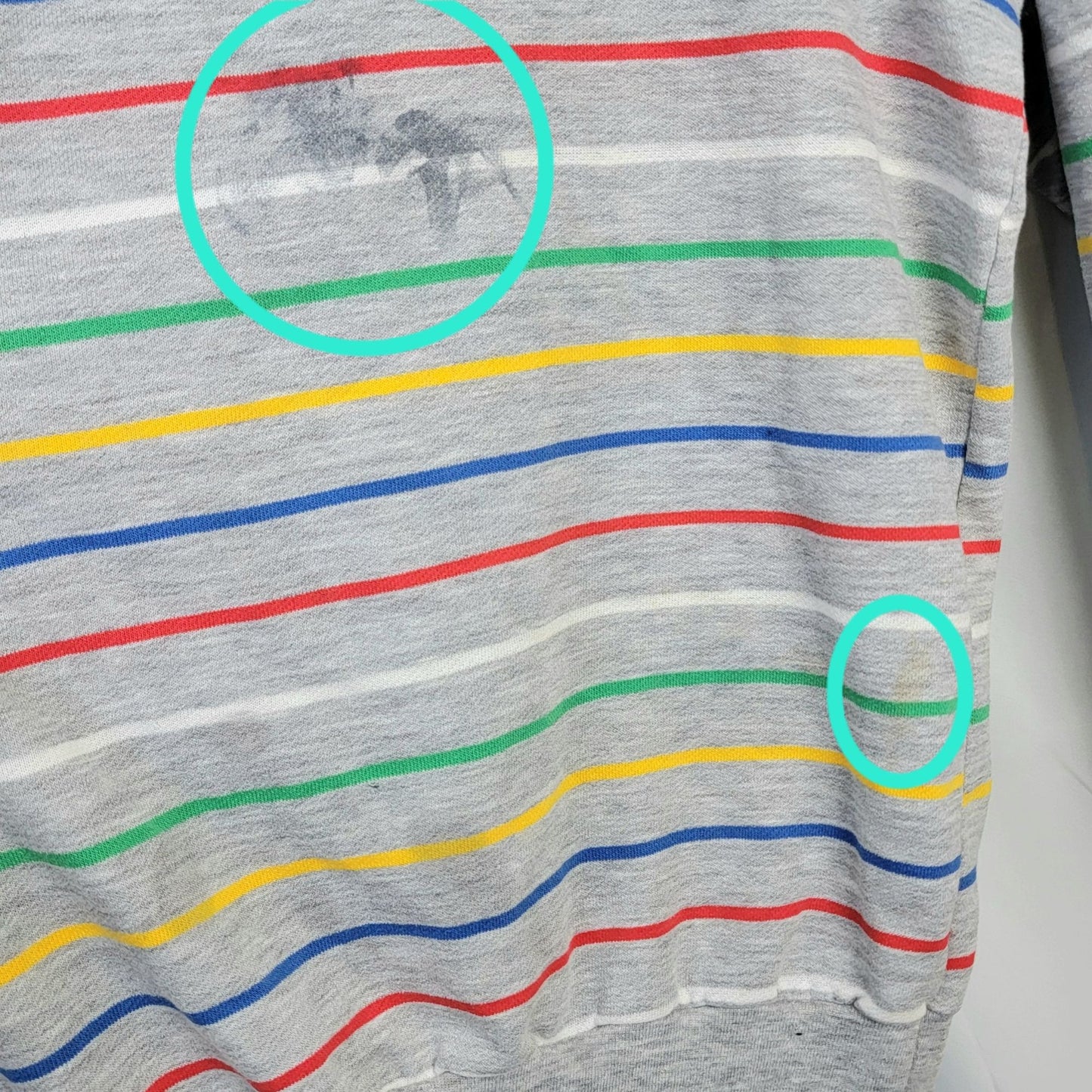 Wrangler Vintage 80s Sweatshirt Unisex XL Women Men Primary Stripe Shirt