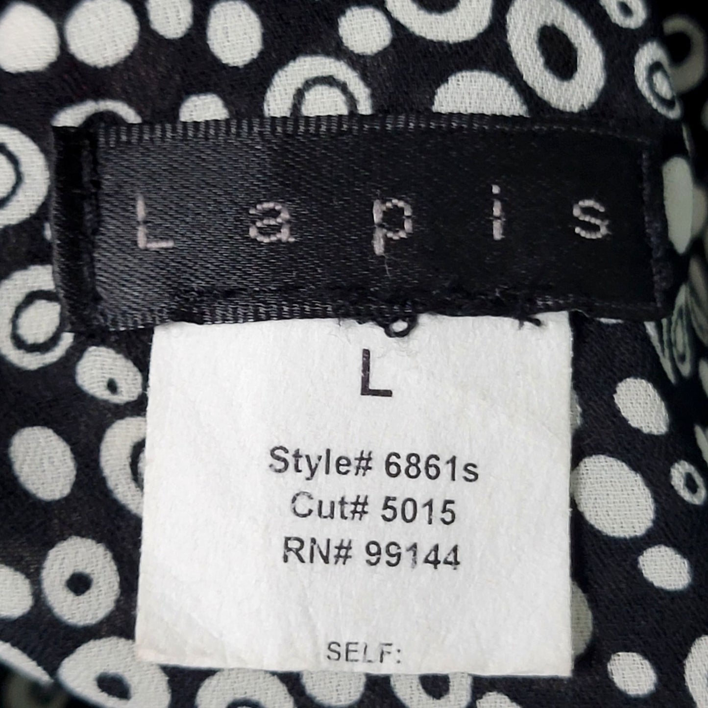 Vintage 90s A-line Circle Skirt Women Large Black White Knee Length