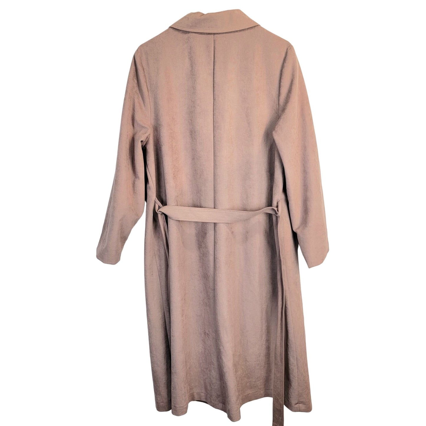 Vintage 80s Softshell Trench Coat Women XL 14 Warm Beige Jacket