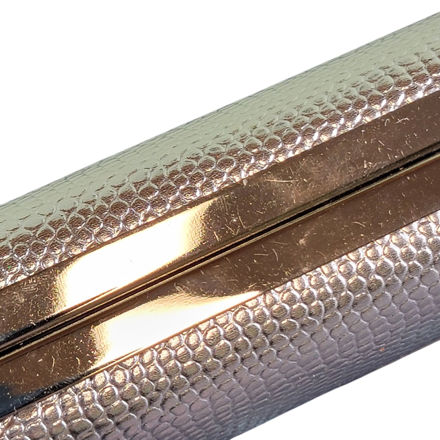 Vintage 90s Metal Crossbody Bag Rhinestone Silver Purse Handbag Women Formal