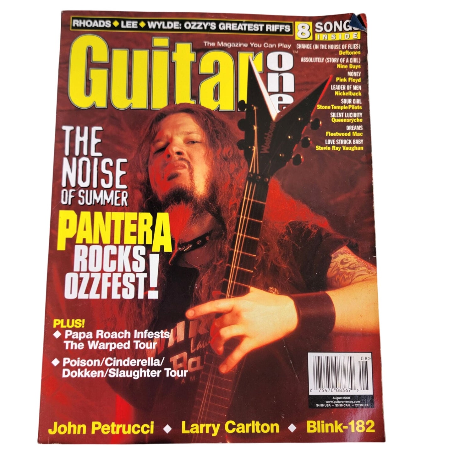 Guitar One Vintage 2000 Magazine Lot 5 Y2K Rock Music Sheets Playing Guide Bands