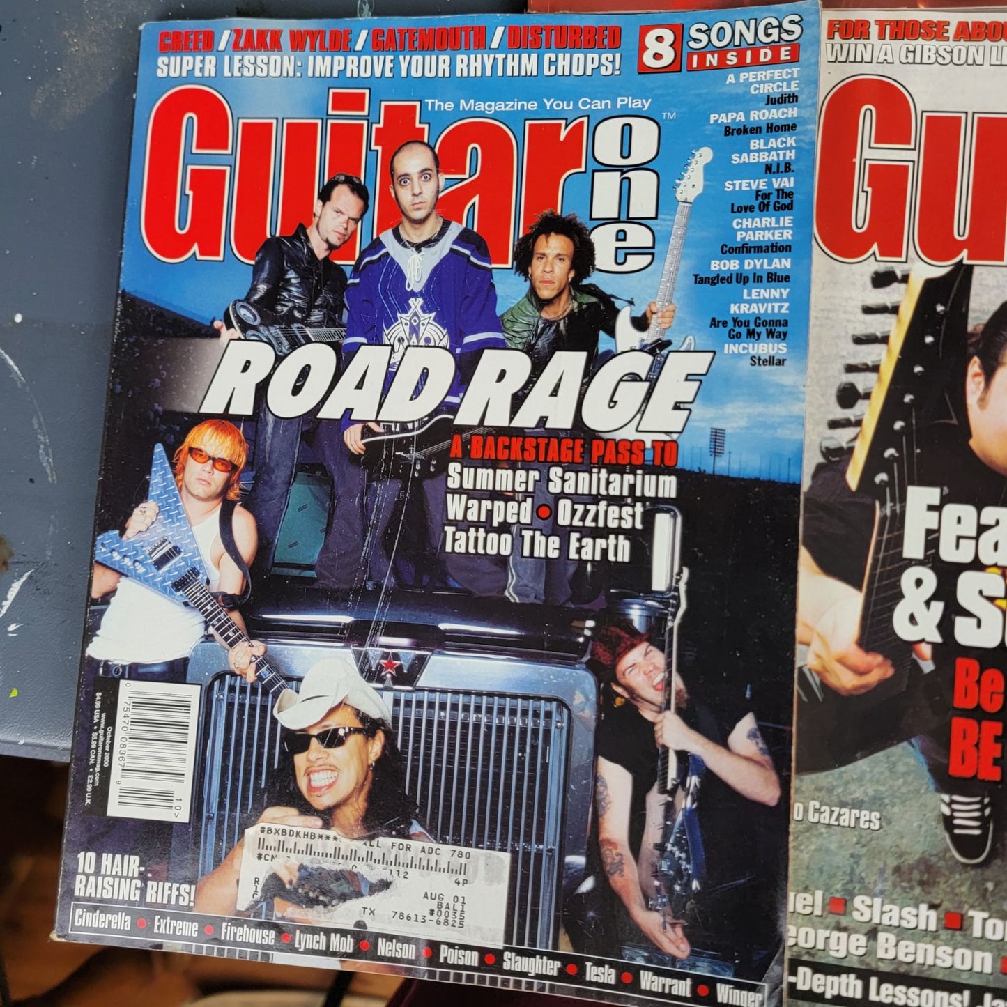 Guitar One Vintage 2000 Magazine Lot 5 Y2K Rock Music Sheets Playing Guide Bands