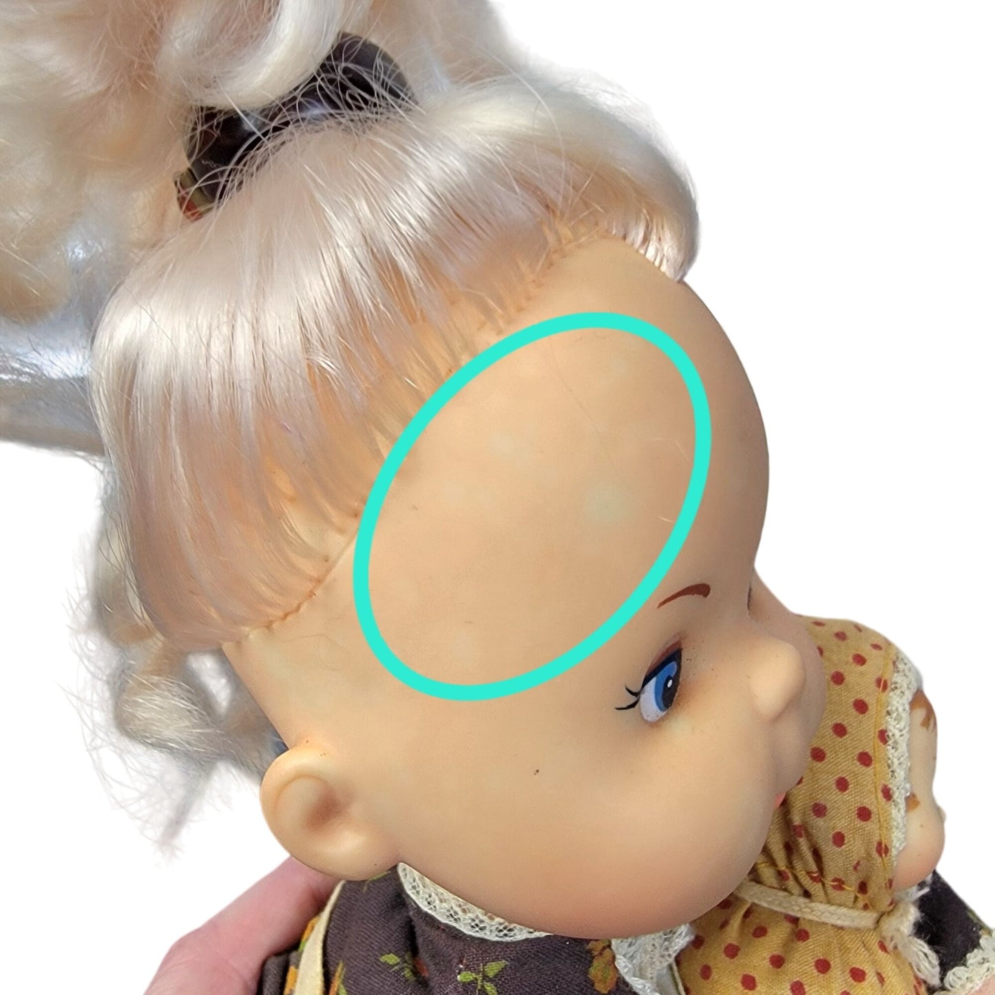 Mama and Baby Beans Vintage Doll Blond Hair Dress 1975 70s Toy Child Play Mattel