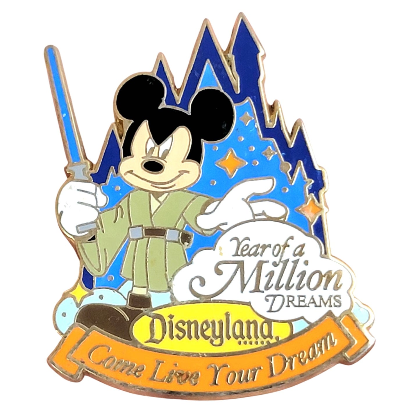 Disneyland Pin 2006 Year of a Million Dreams Jedi Mickey Mouse Collector Disney