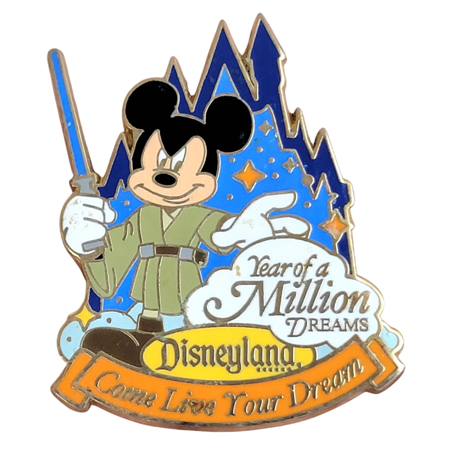 Disneyland Pin 2006 Year of a Million Dreams Jedi Mickey Mouse Collector Disney