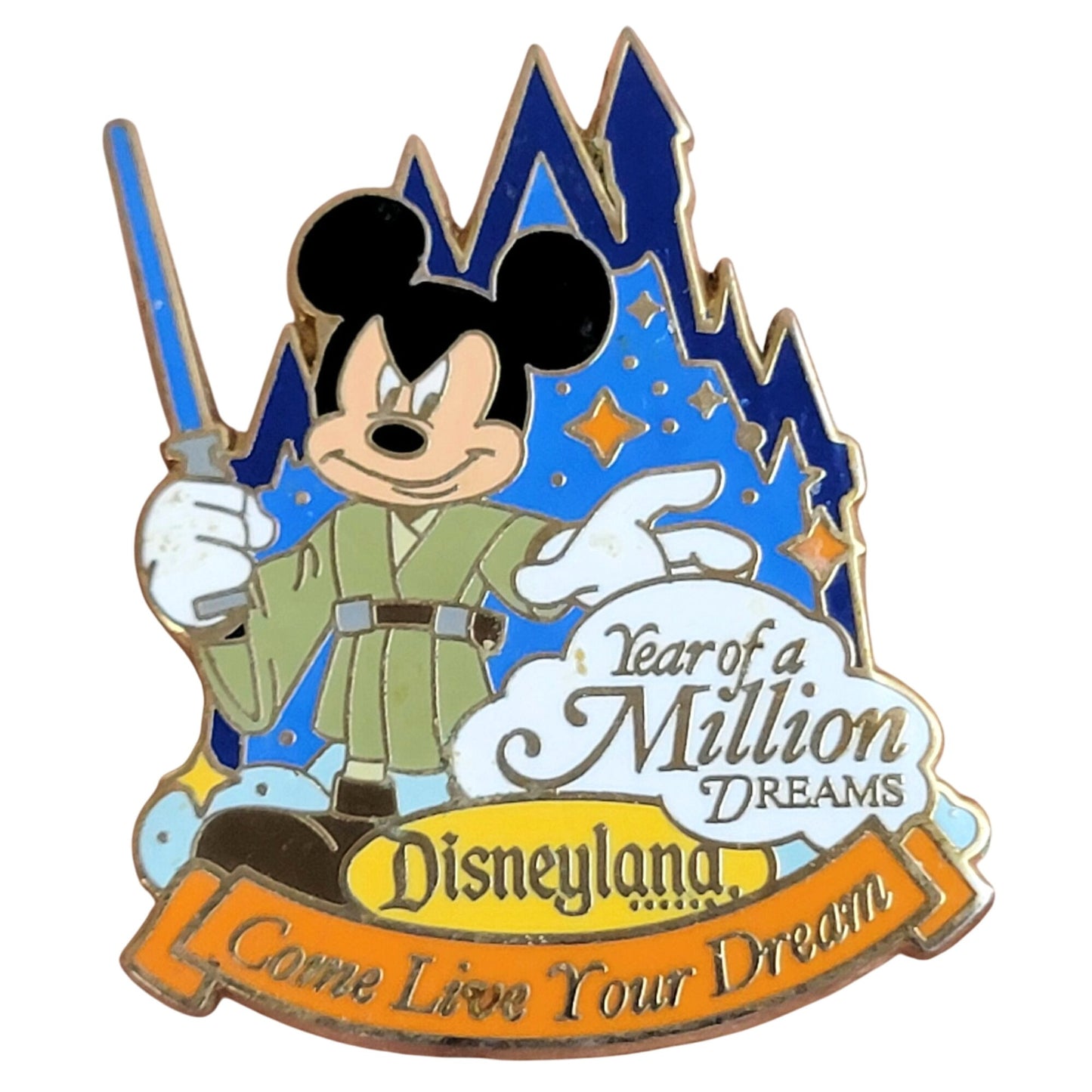 Disneyland Pin 2006 Year of a Million Dreams Jedi Mickey Mouse Collector Disney