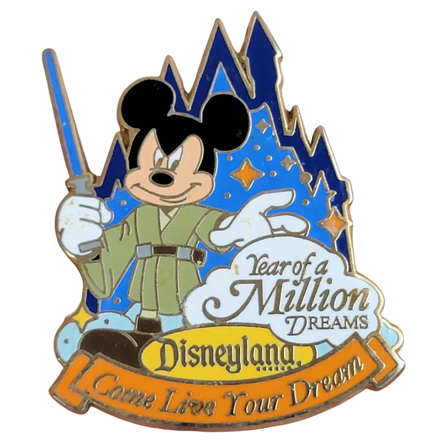 Disneyland Pin 2006 Year of a Million Dreams Jedi Mickey Mouse Collector Disney
