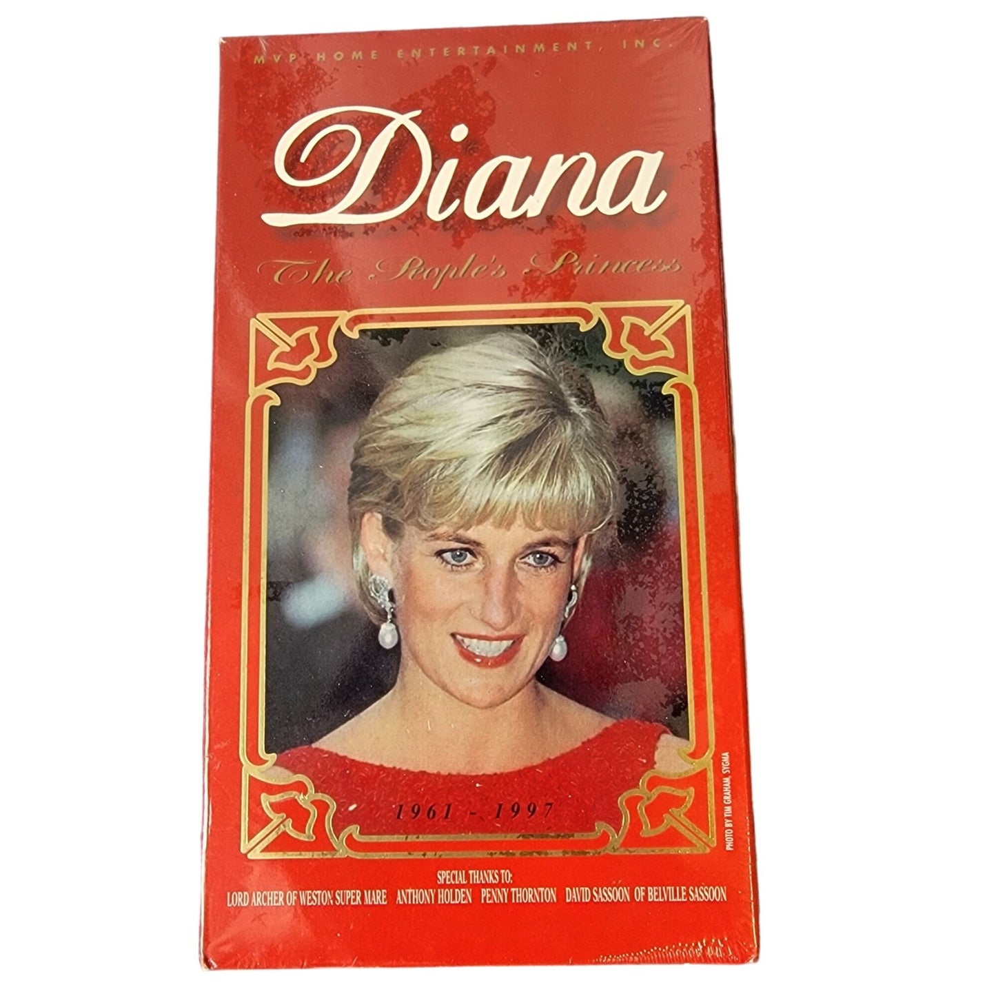 Princess Diana Vintage 90s Sealed VHS Tape New Media Entertainment Video Movie