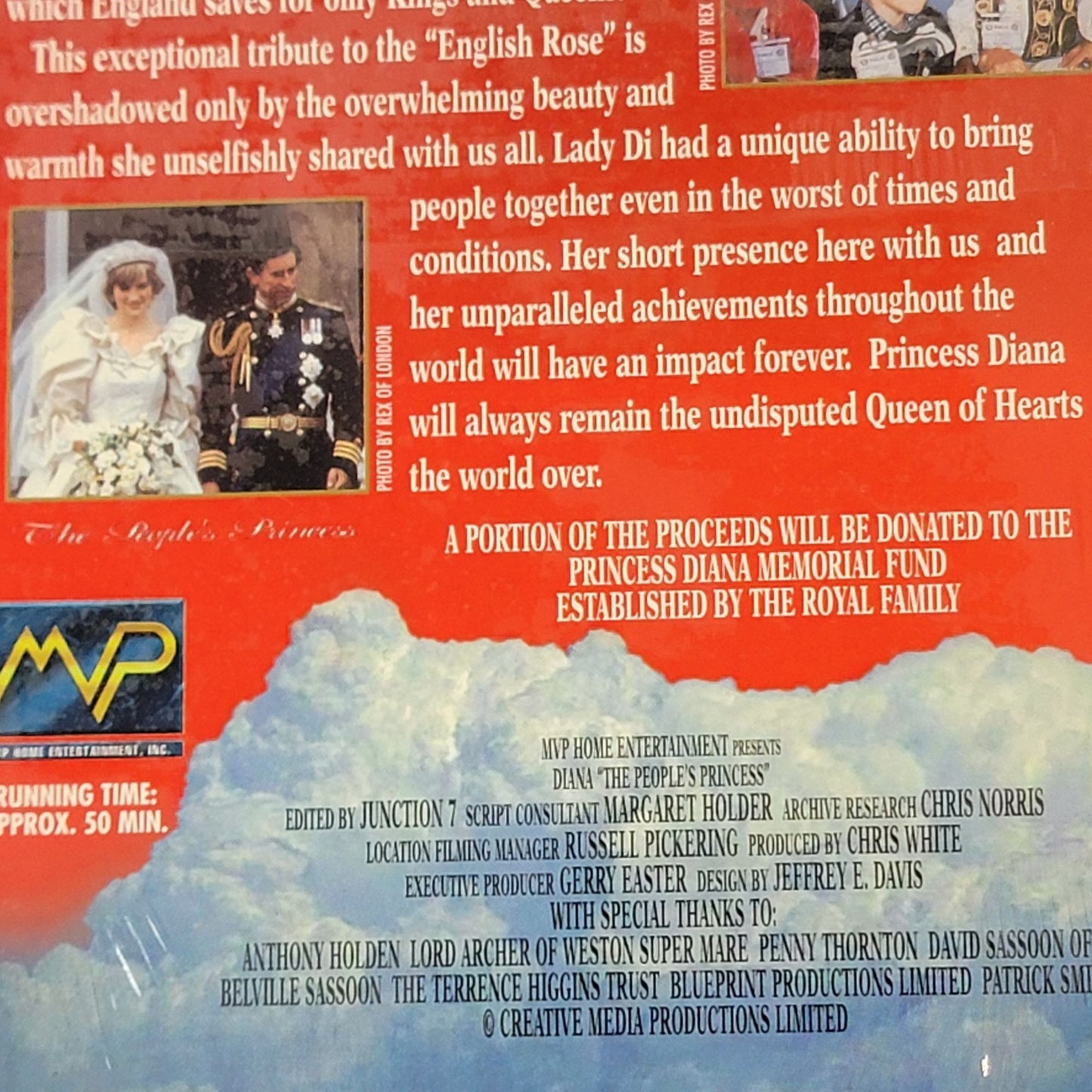 Princess Diana Vintage 90s Sealed VHS Tape New Media Entertainment Video Movie