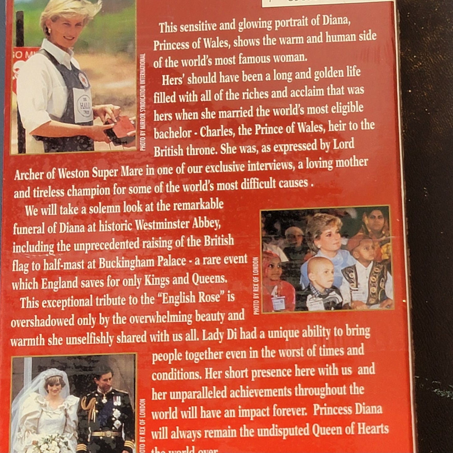 Princess Diana Vintage 90s Sealed VHS Tape New Media Entertainment Video Movie