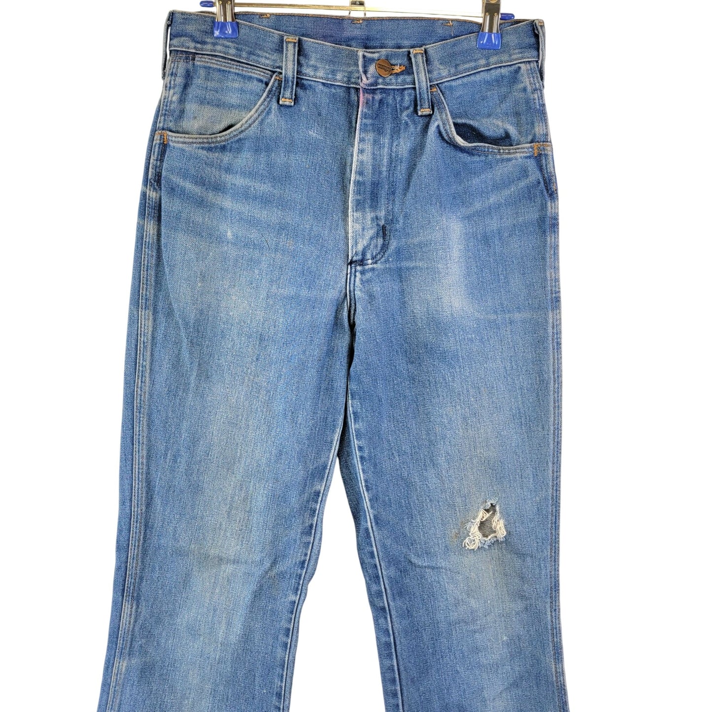 Wrangler Jeans 29 x 34 Vintage 80s Bootcut Flare Medium Wash Denim Women Men