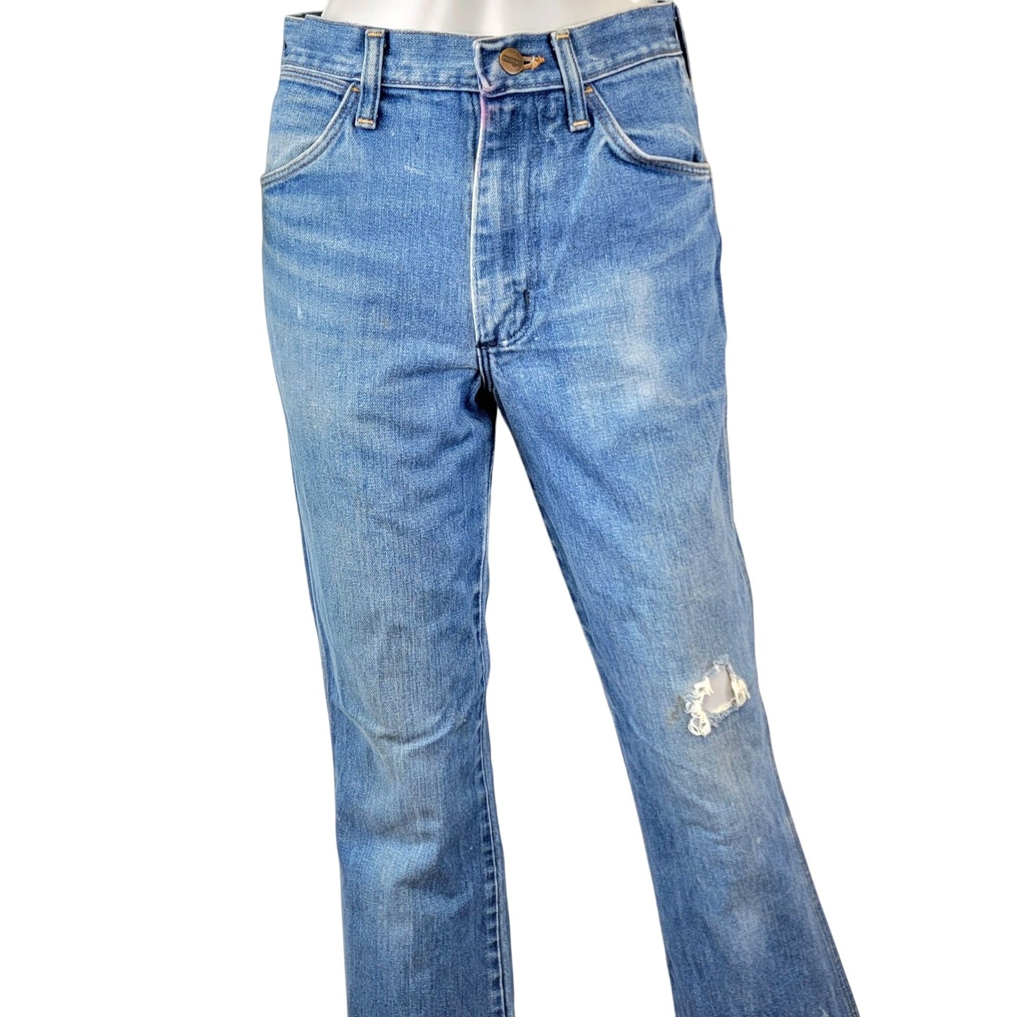 Wrangler Jeans 29 x 34 Vintage 80s Bootcut Flare Medium Wash Denim Women Men