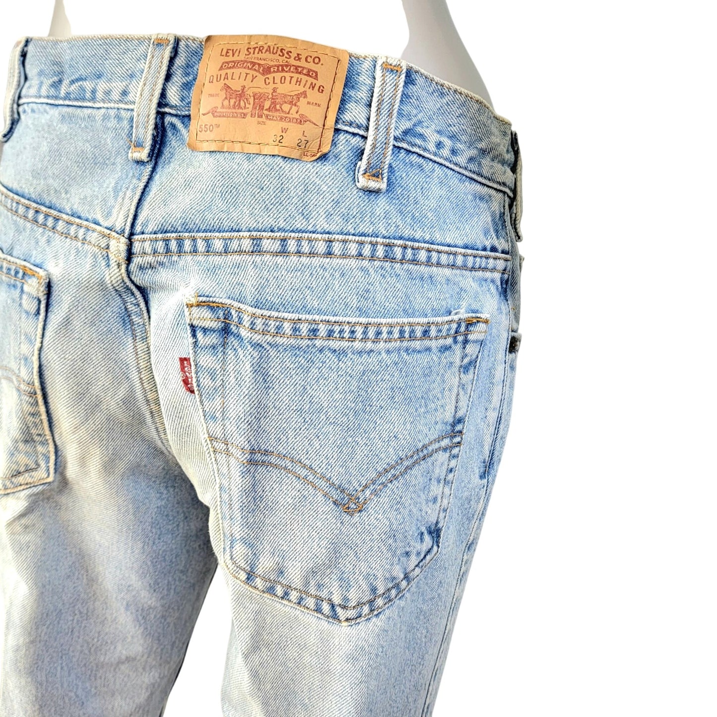 Levi's Jeans Vintage Y2K Husky Women 32 x 27 Relaxed Fit Straight Leg Mid Rise