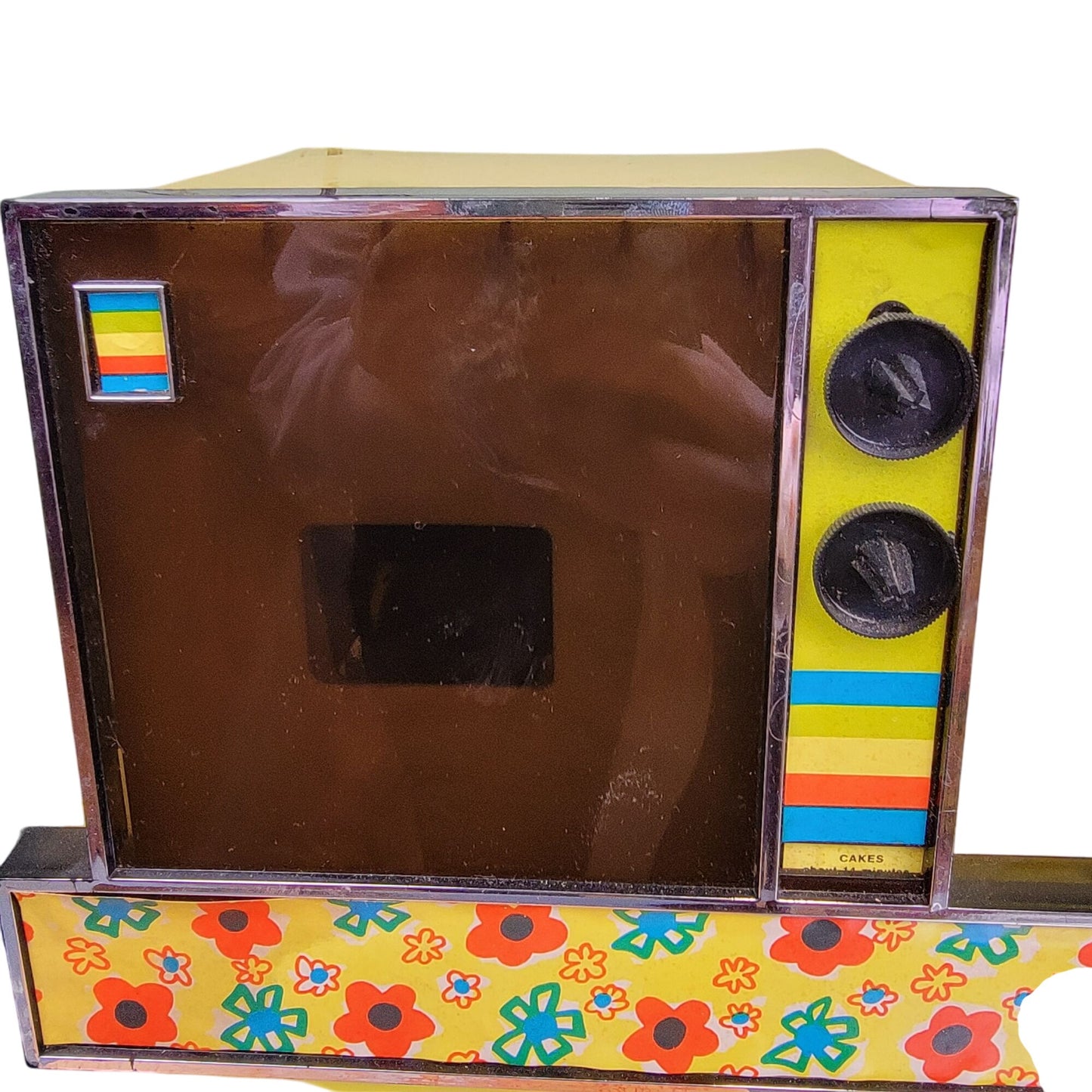 Kenner Easy Bake Oven Vintage 1972 Kitchen Toy Cookbook Pan Works Yellow 70s Fun