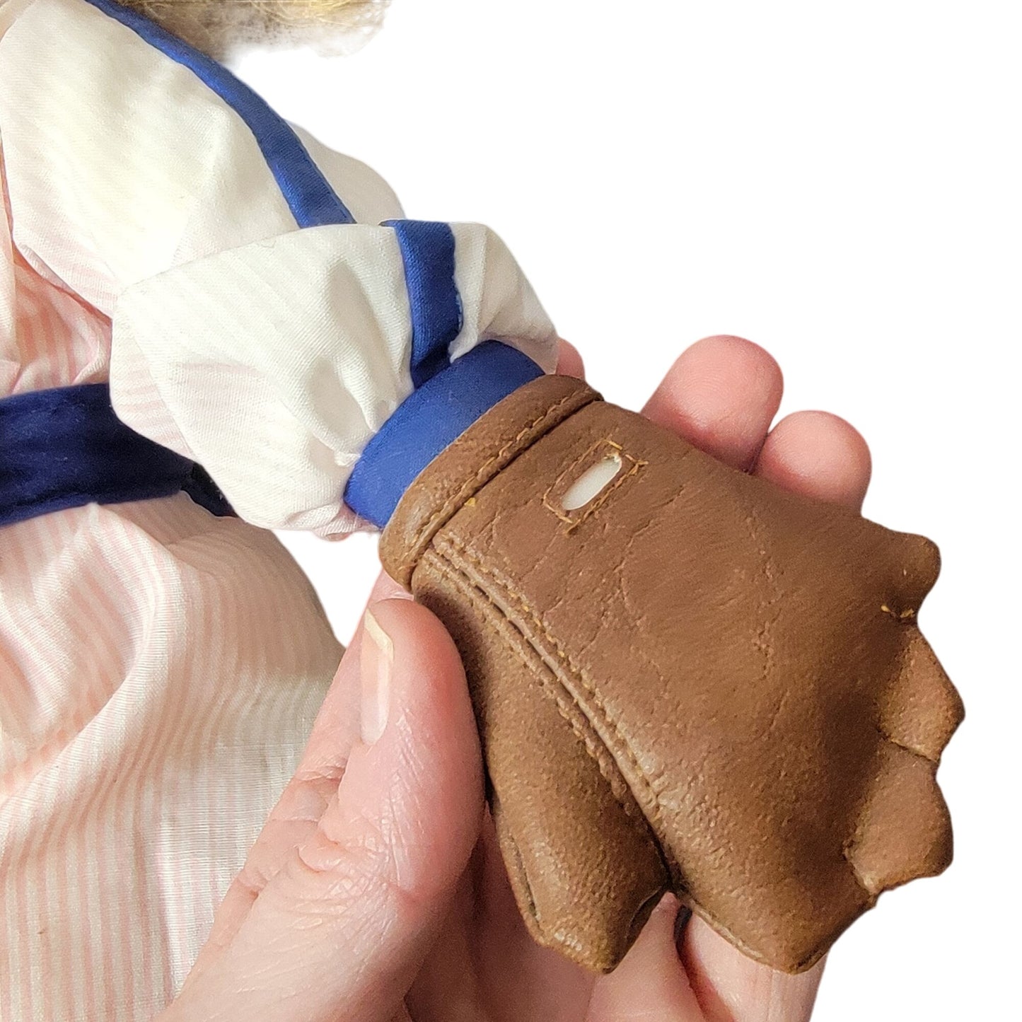 Precious Moments Vintage 90s Tracey Pink Baseball Glove Doll 15" 1994 Toy