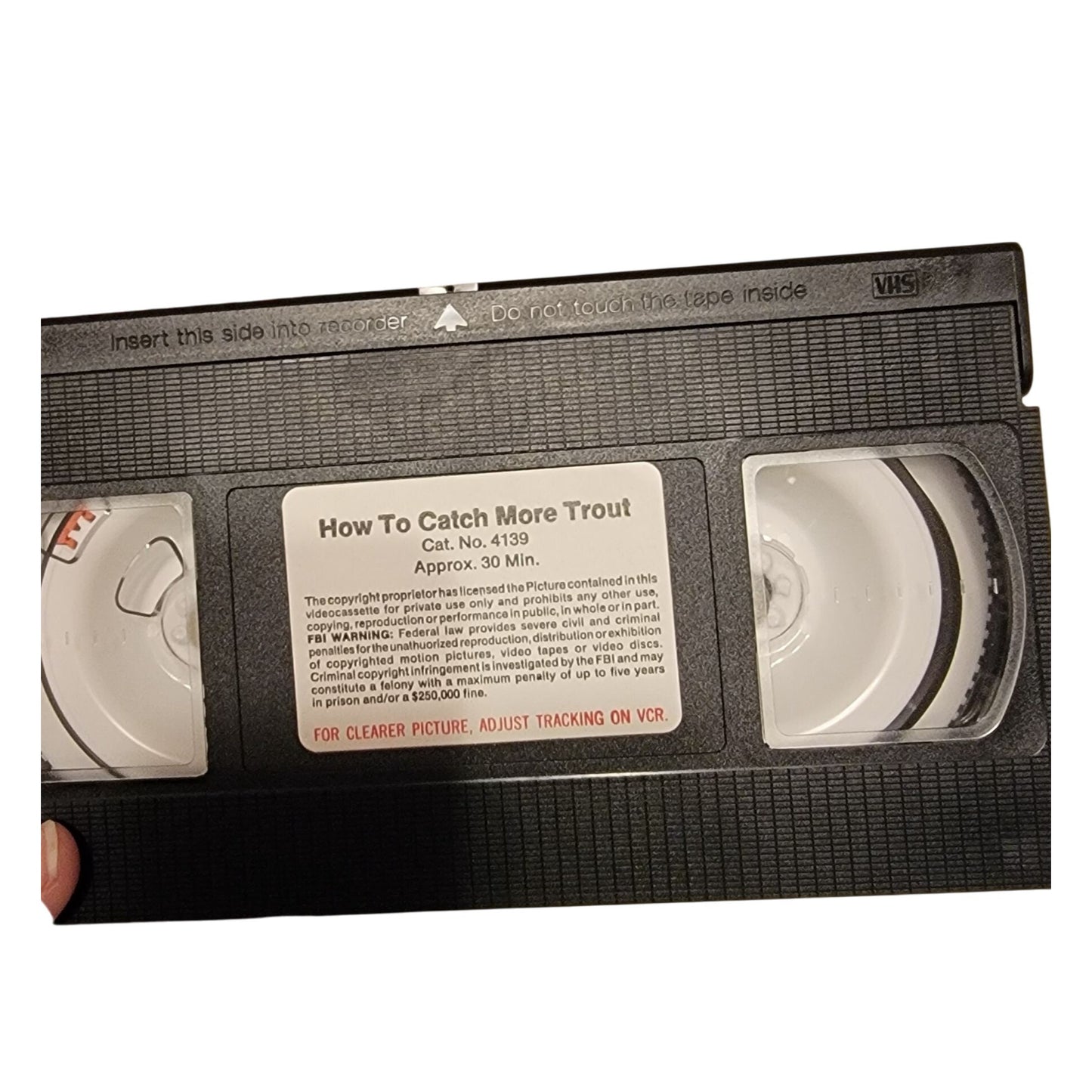 How to Catch More Trout VHS Movie Tape Vintage 80s Fishing Instruction Men Video