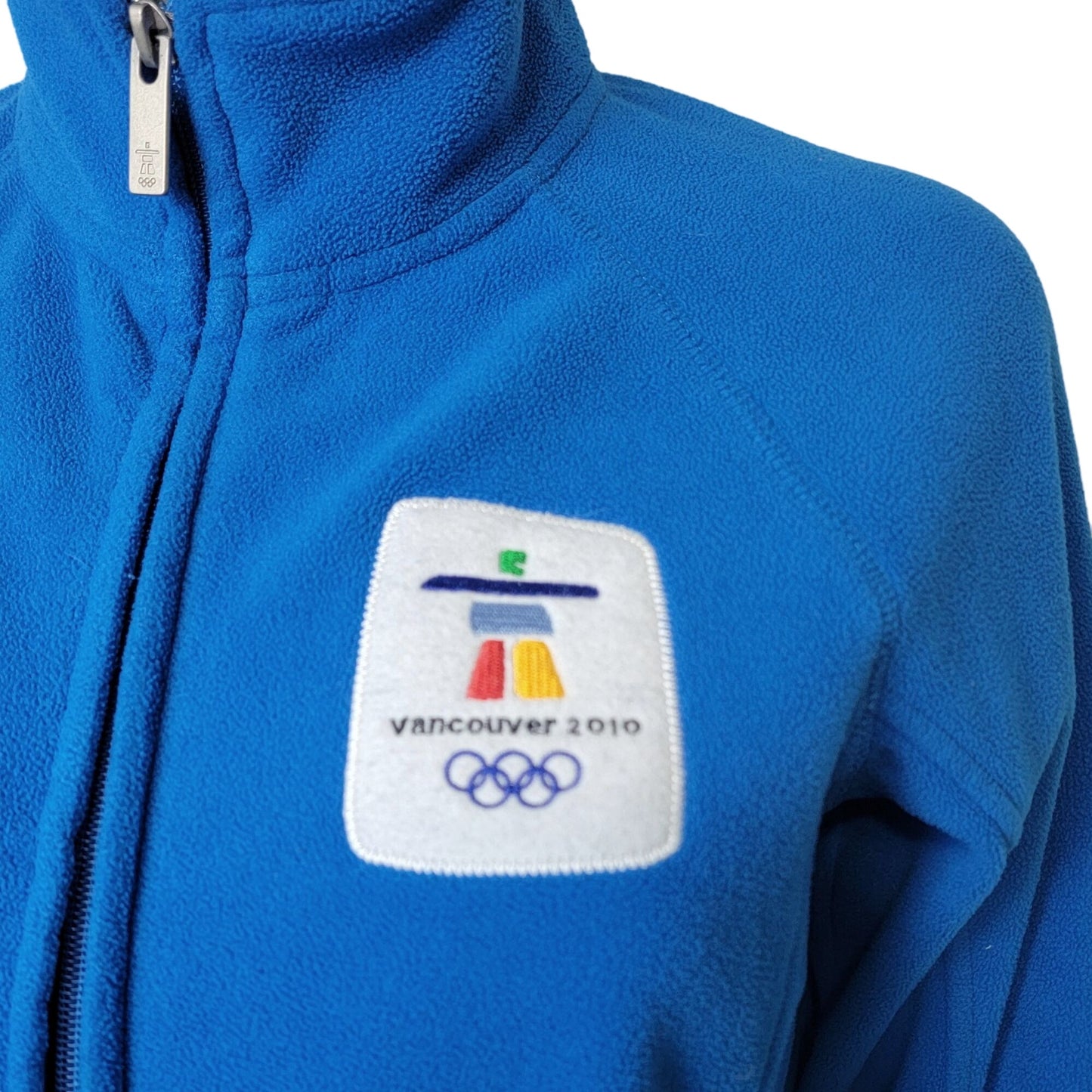 Fleece Jacket 2010 Winter Olympics Women Medium Blue Vancouver Canada