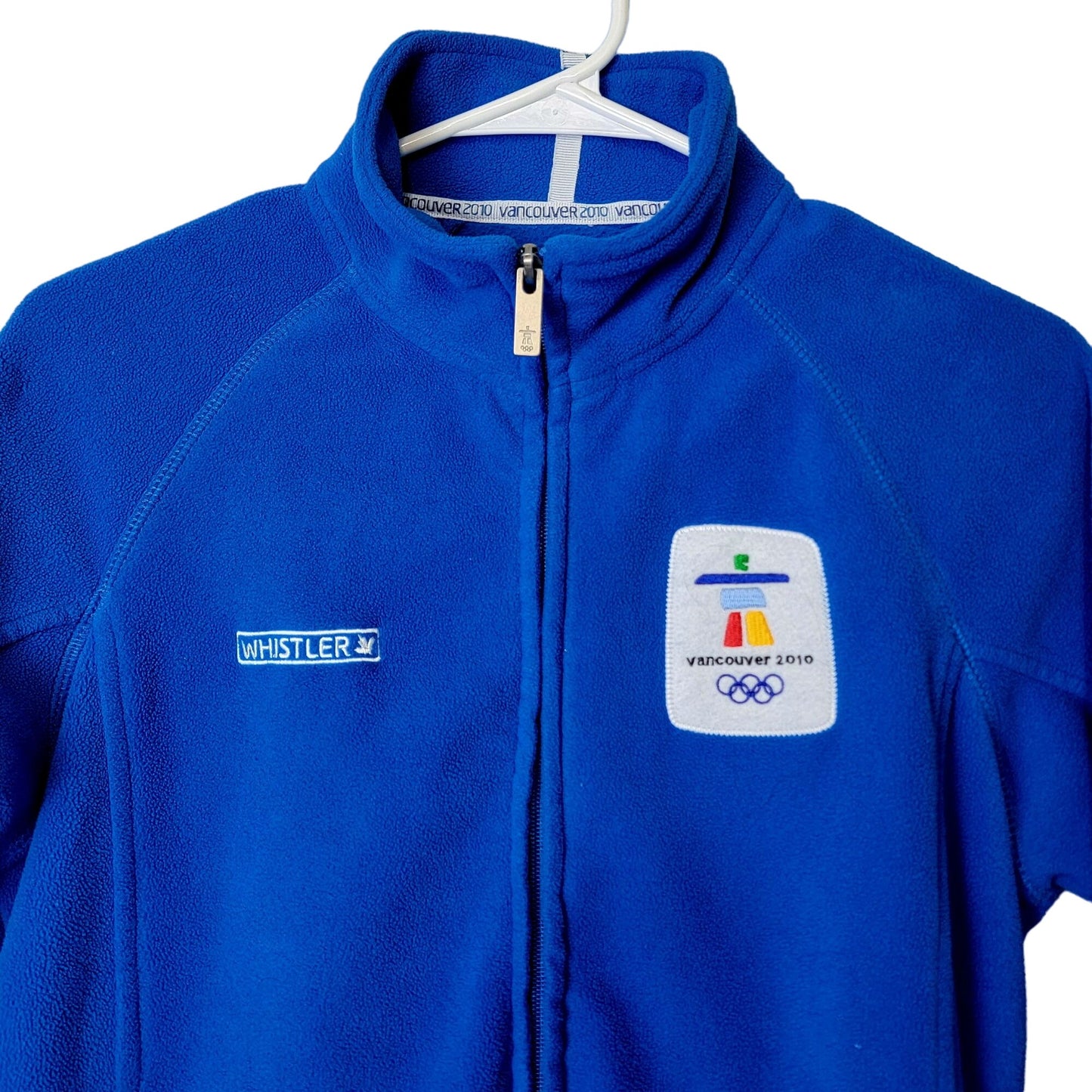 Fleece Jacket 2010 Winter Olympics Women Medium Blue Vancouver Canada