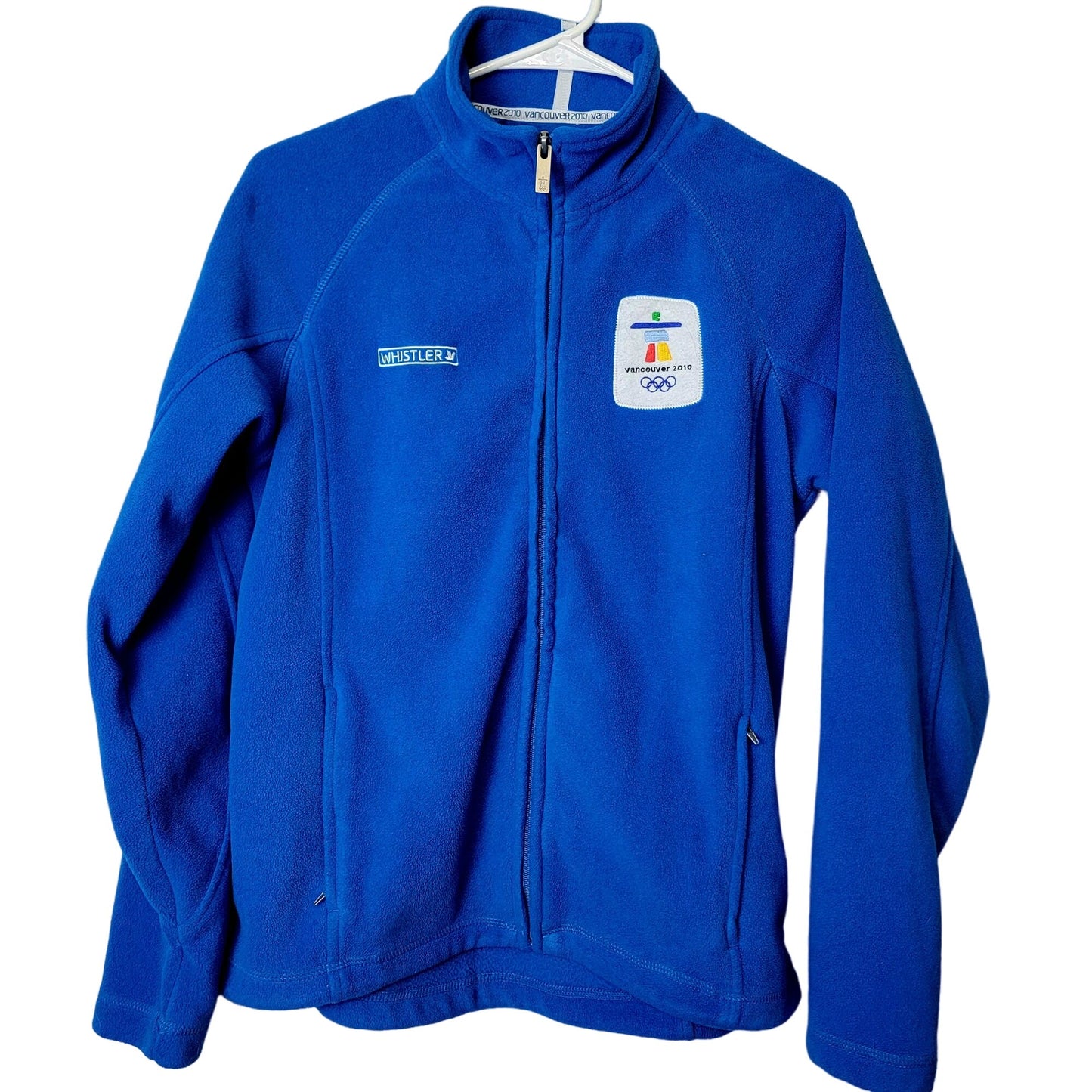 Fleece Jacket 2010 Winter Olympics Women Medium Blue Vancouver Canada