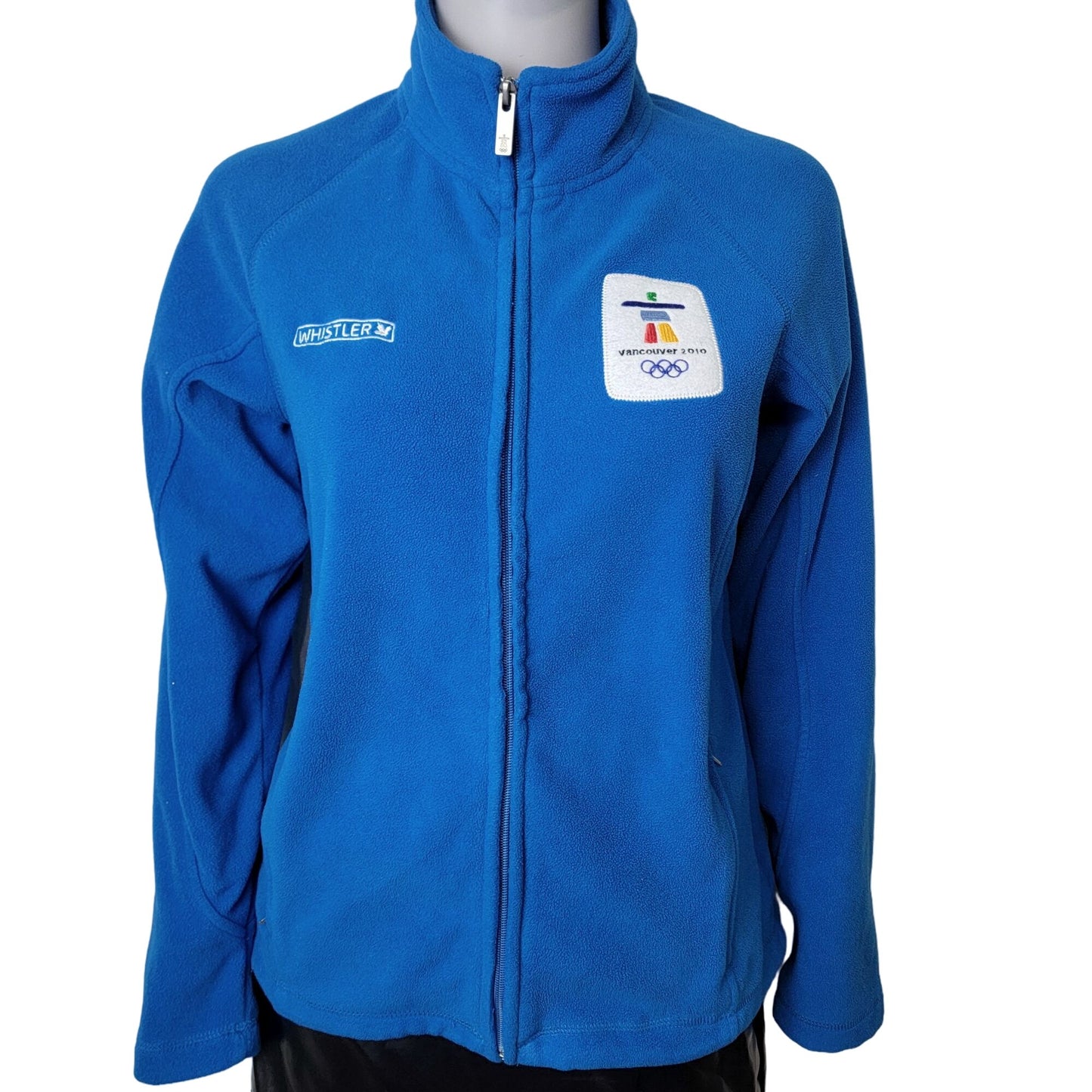 Fleece Jacket 2010 Winter Olympics Women Medium Blue Vancouver Canada