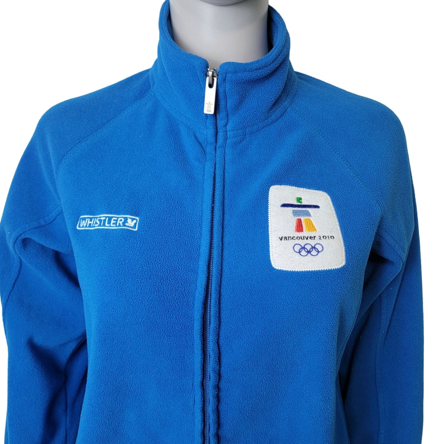 Fleece Jacket 2010 Winter Olympics Women Medium Blue Vancouver Canada