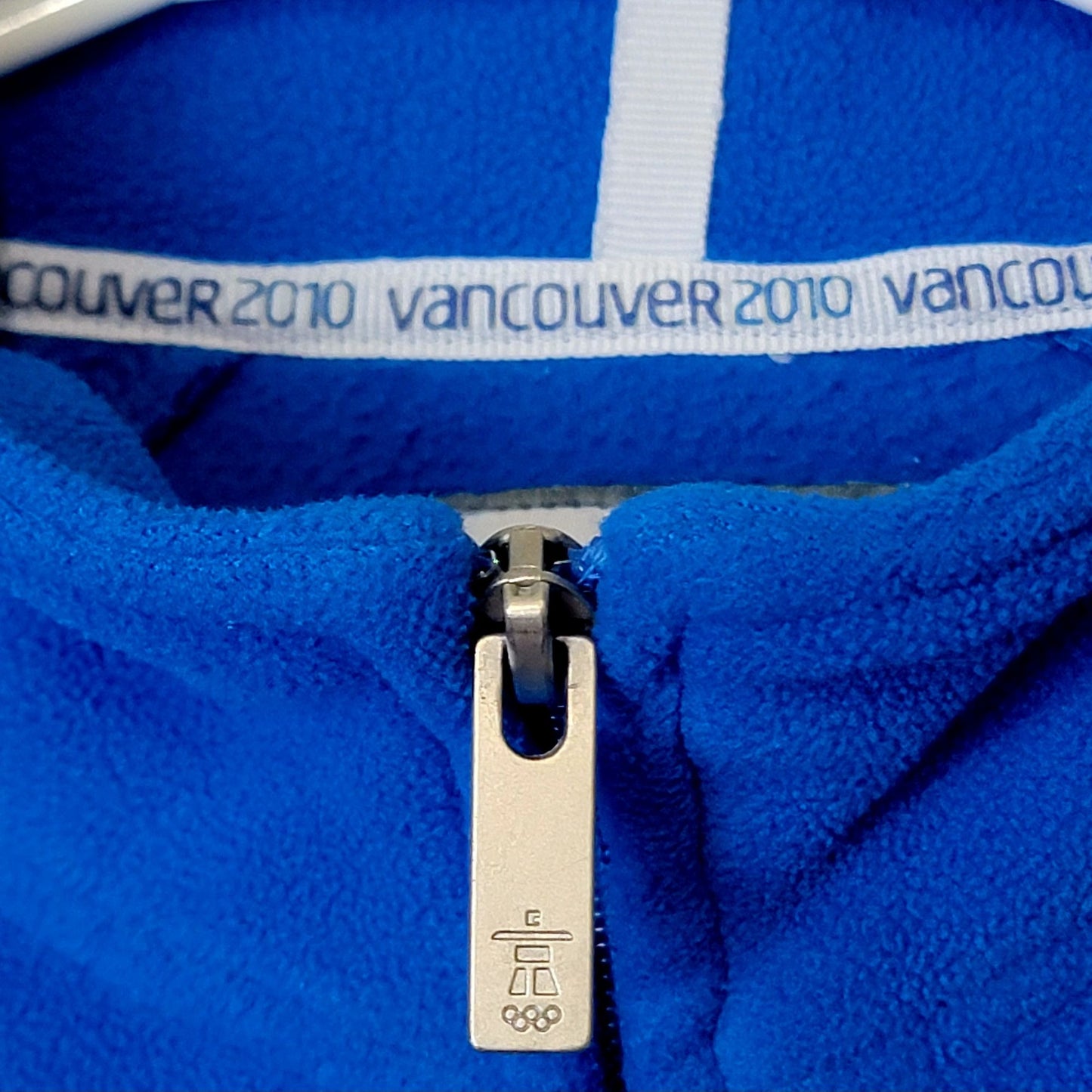 Fleece Jacket 2010 Winter Olympics Women Medium Blue Vancouver Canada