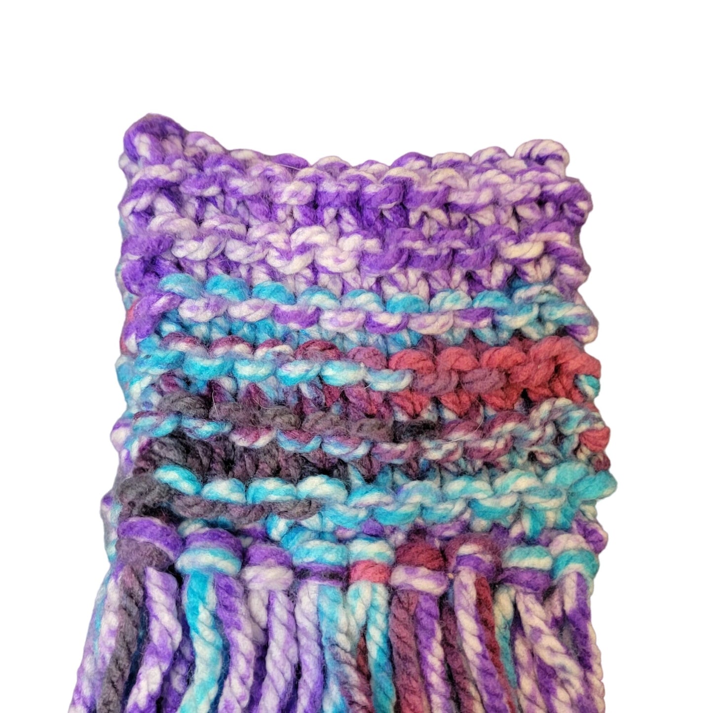 Crochet Festival Arm Cuff Long Fringe Women Colorful Costume Unicorn Pastel