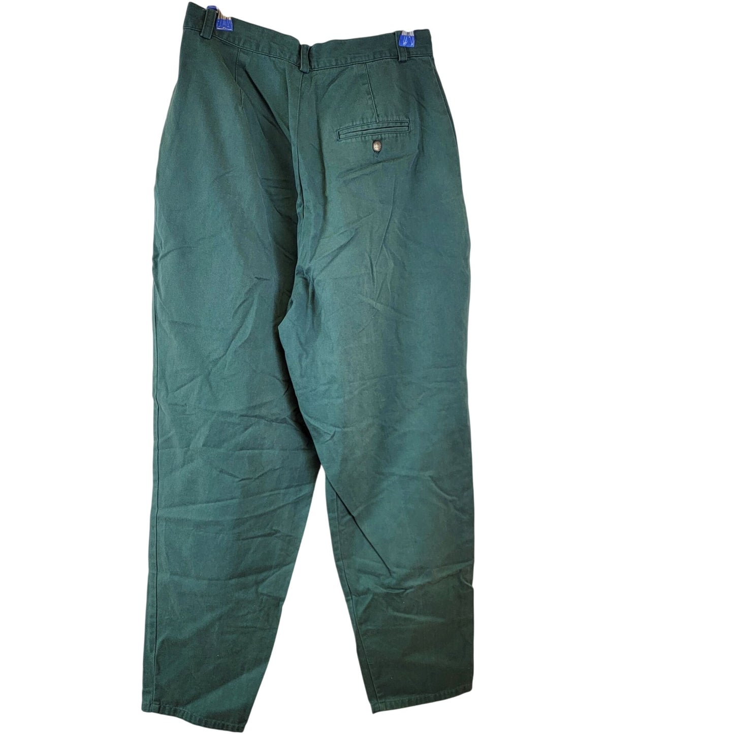 Izod Vintage 80s Green Pants Women 10 High Rise Relaxed Straight Jeans Preppy M