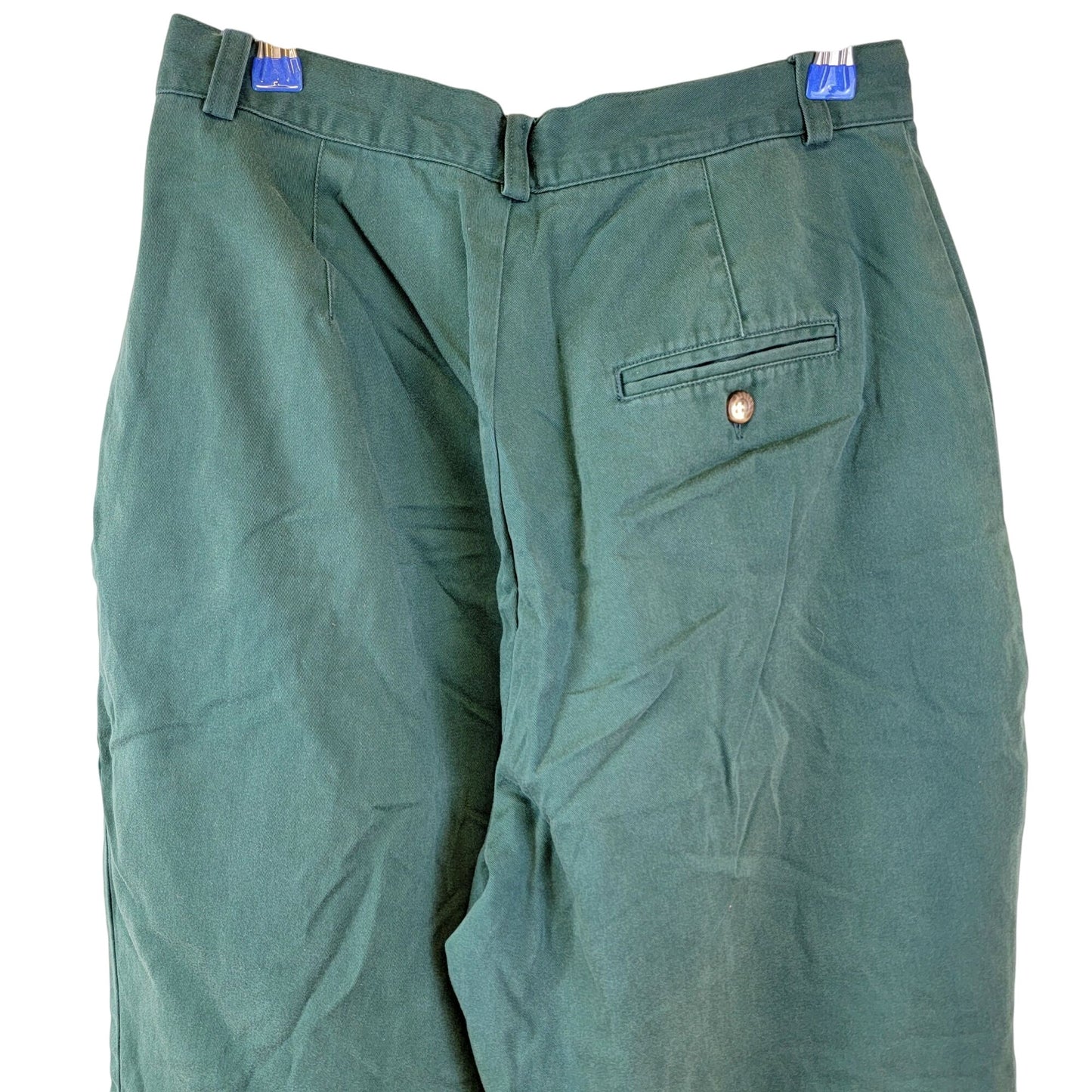 Izod Vintage 80s Green Pants Women 10 High Rise Relaxed Straight Jeans Preppy M