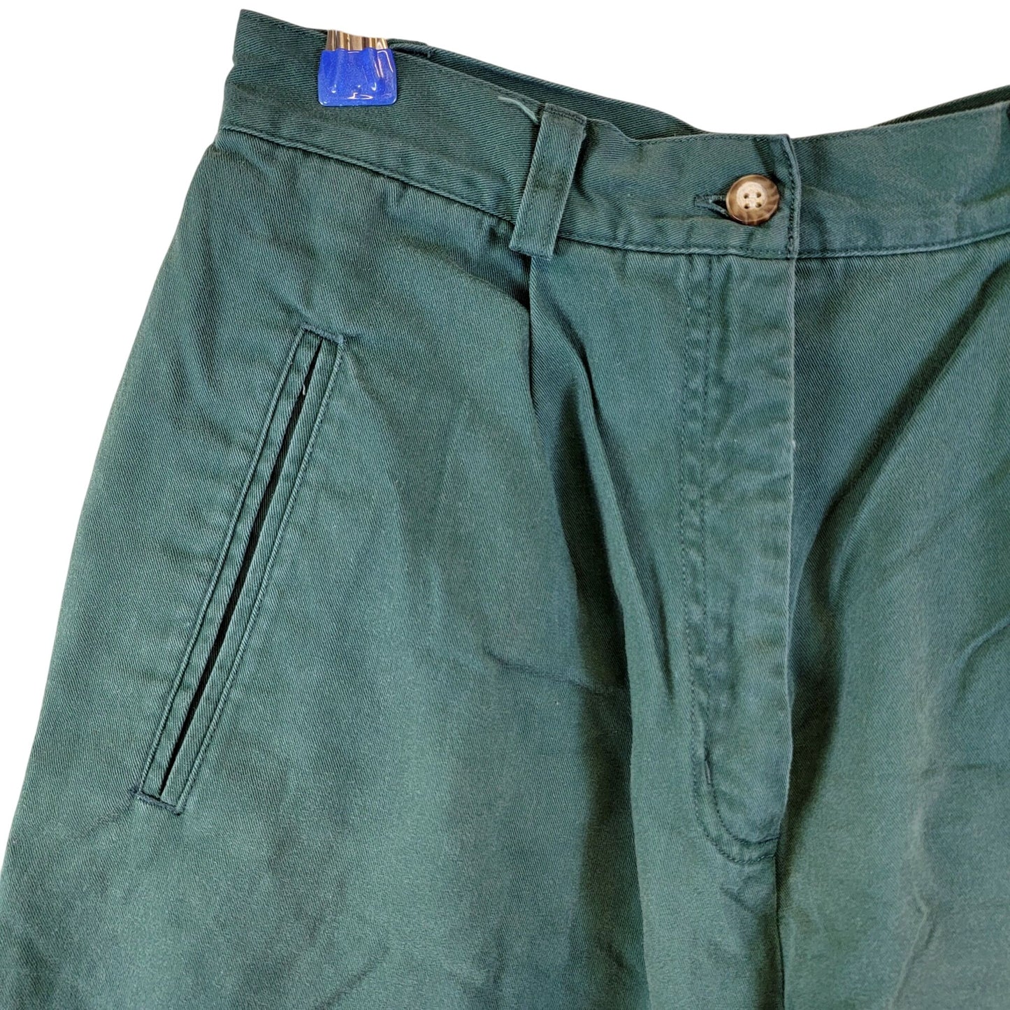 Izod Vintage 80s Green Pants Women 10 High Rise Relaxed Straight Jeans Preppy M